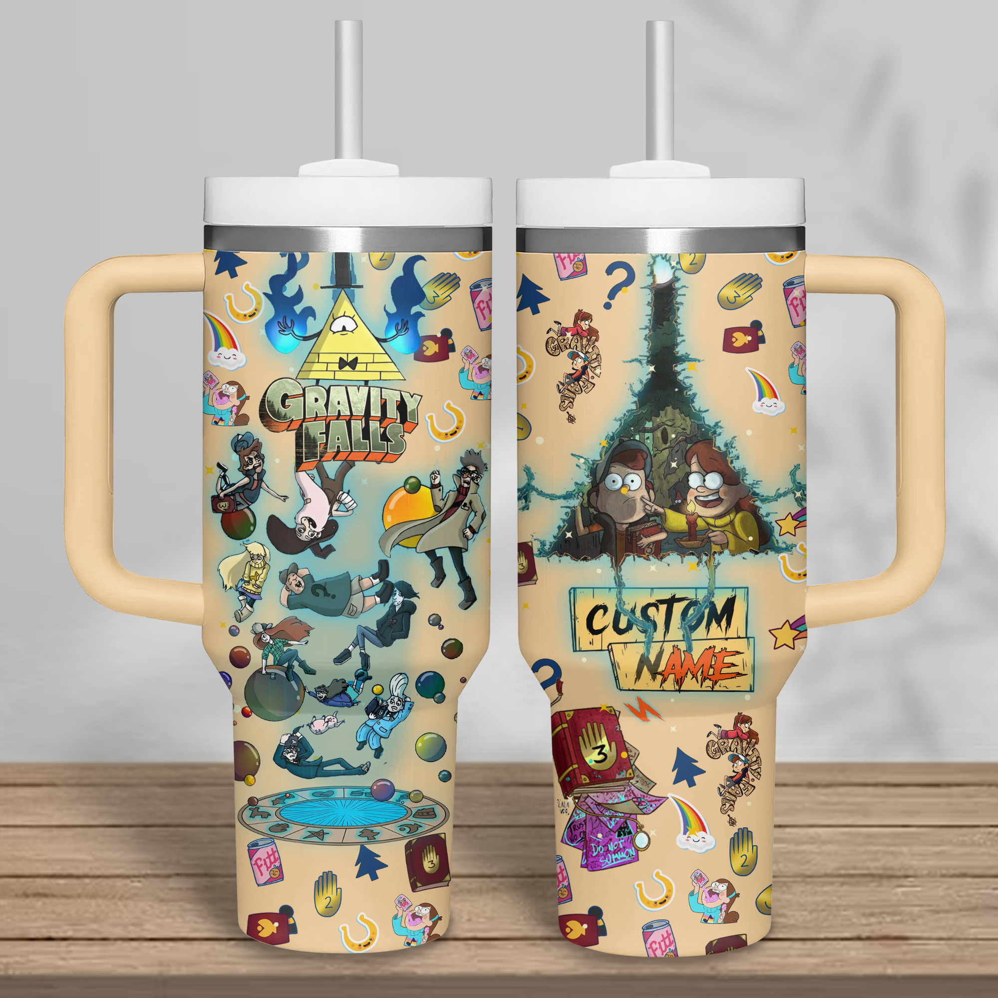 Gravity Falls TV Series Custom Stanley Cup 40 oz 30 oz Tumbler With Handle