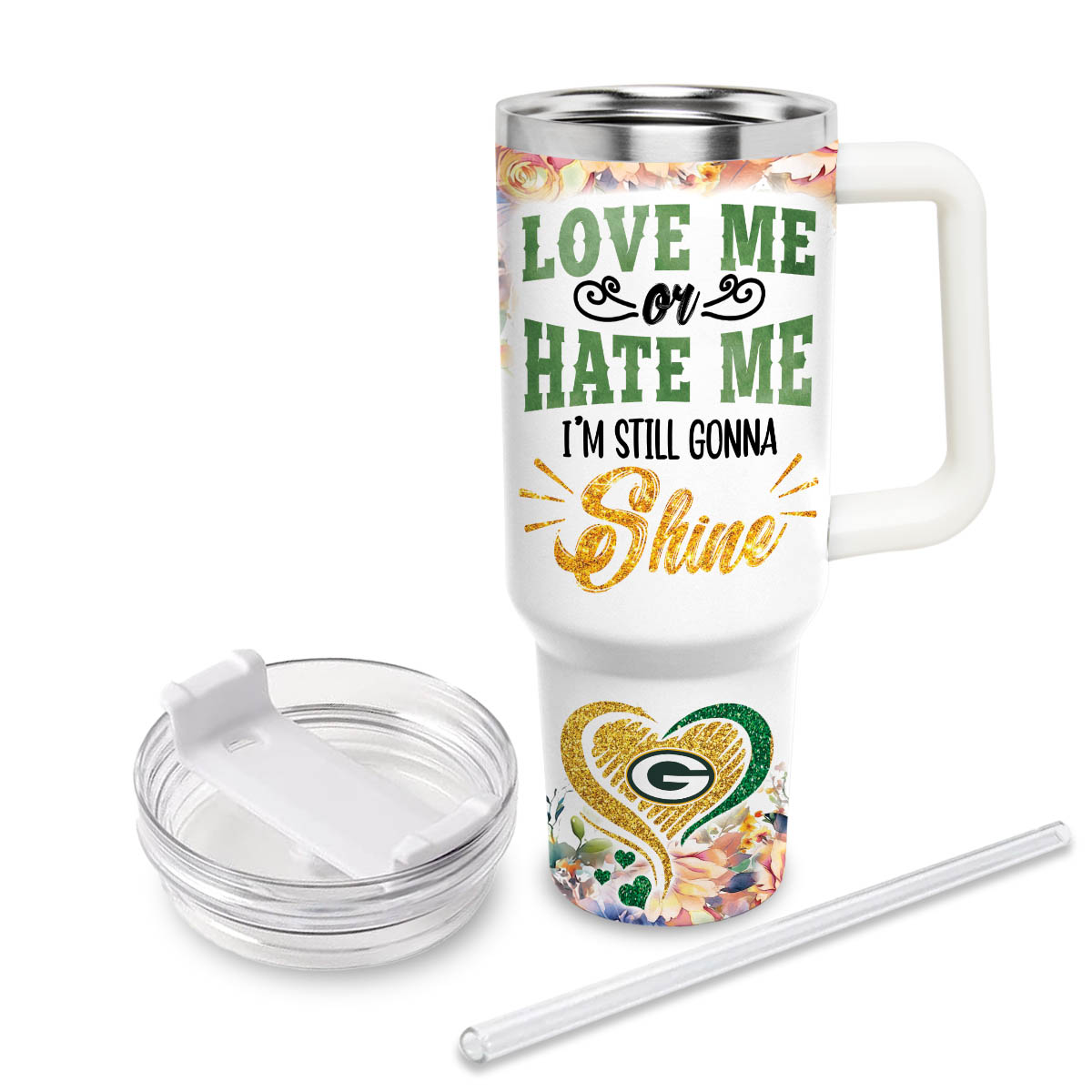 Green Bay Packers NFL Custom Stanley Cup 40 oz 30 oz Tumbler With Handle
