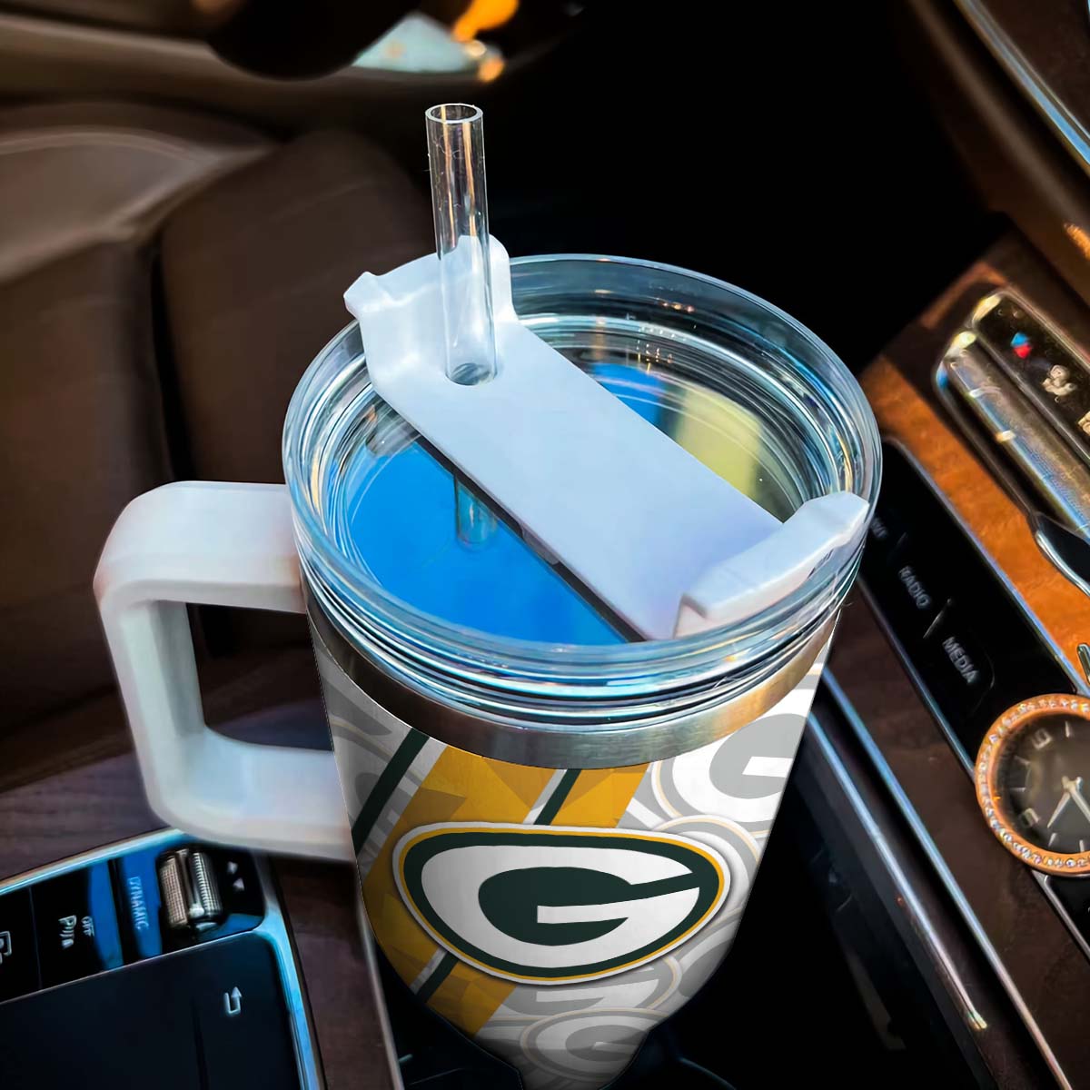 Green Bay Packers NFL Custom Stanley Cup 40 oz 30 oz Tumbler With Handle