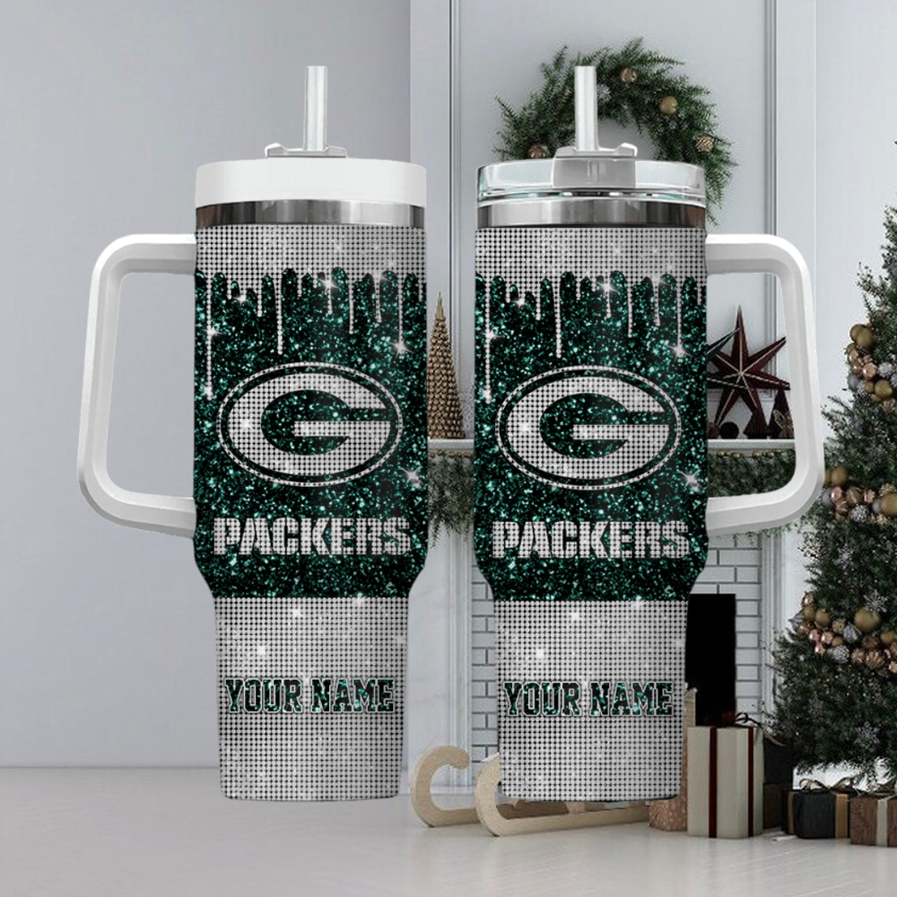 Green Bay Packers NFL Custom Stanley Cup 40 oz 30 oz Tumbler With Handle