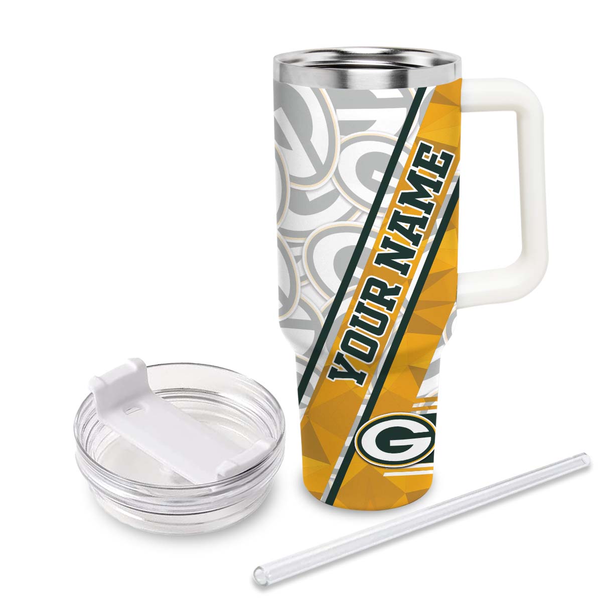 Green Bay Packers NFL Custom Stanley Cup 40 oz 30 oz Tumbler With Handle