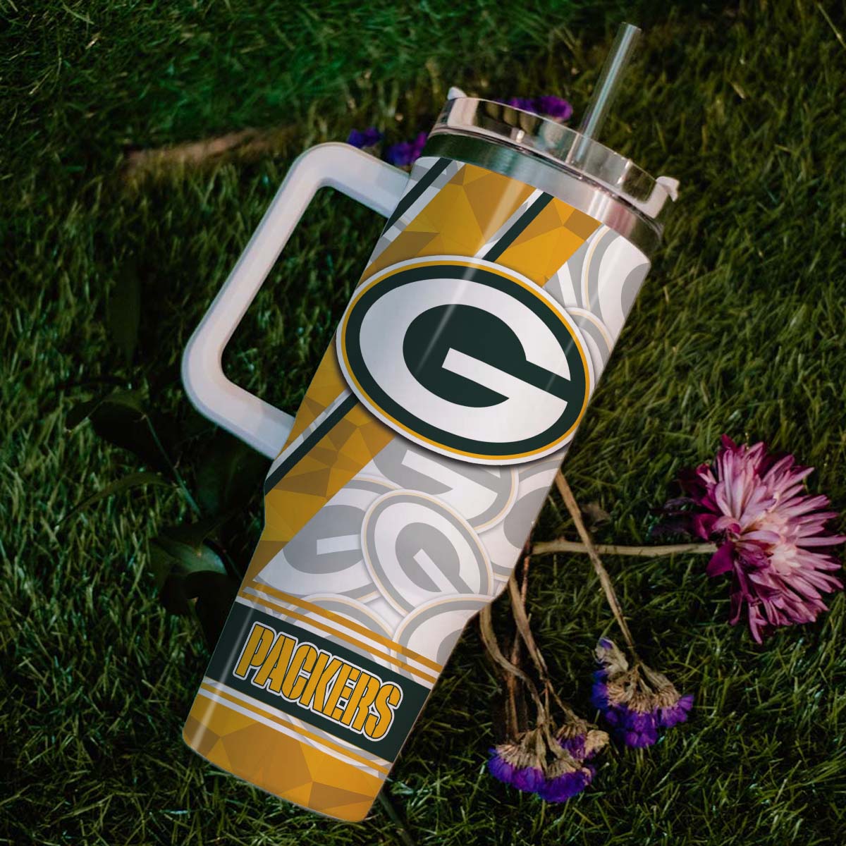 Green Bay Packers NFL Custom Stanley Cup 40 oz 30 oz Tumbler With Handle