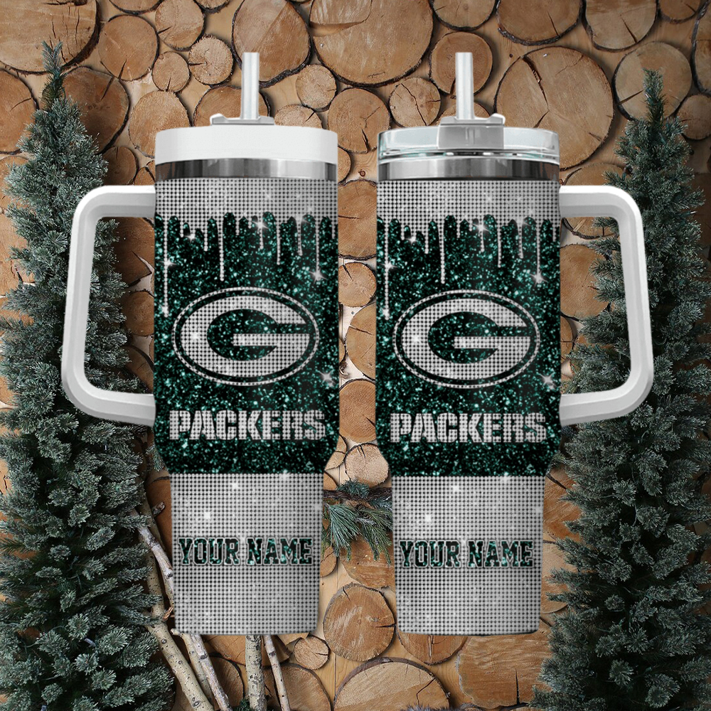 Green Bay Packers NFL Custom Stanley Cup 40 oz 30 oz Tumbler With Handle