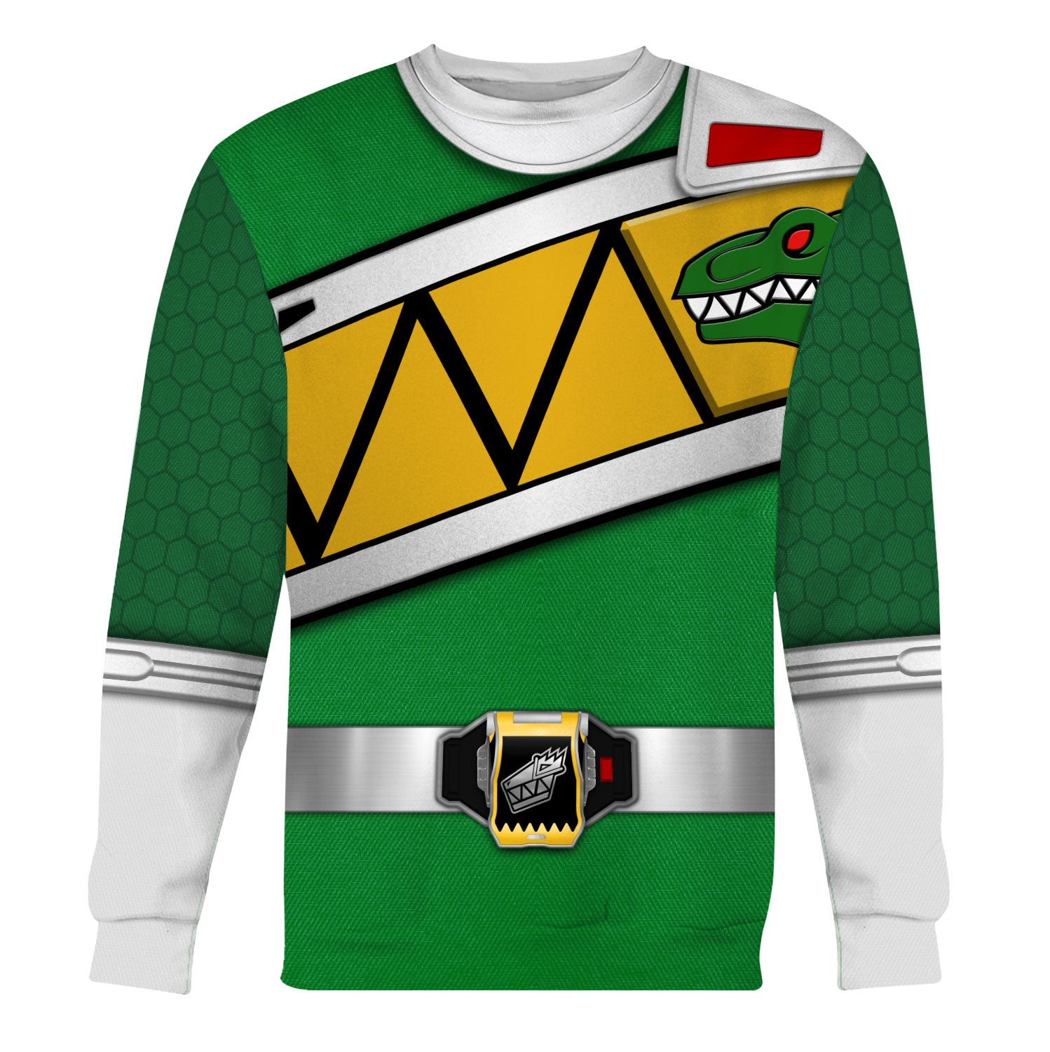 Green Power Rangers Dino Charge Hoodies Sweatshirt T-shirt Hawaiian Tracksuit - Stormmerch Exclusive