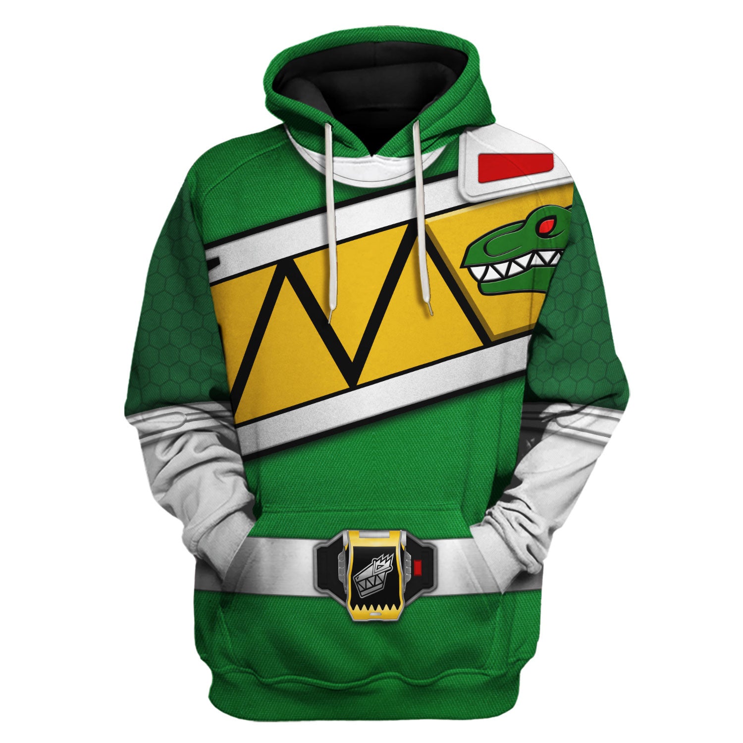 Green Power Rangers Dino Charge Hoodies Sweatshirt T-shirt Hawaiian Tracksuit - Stormmerch Exclusive