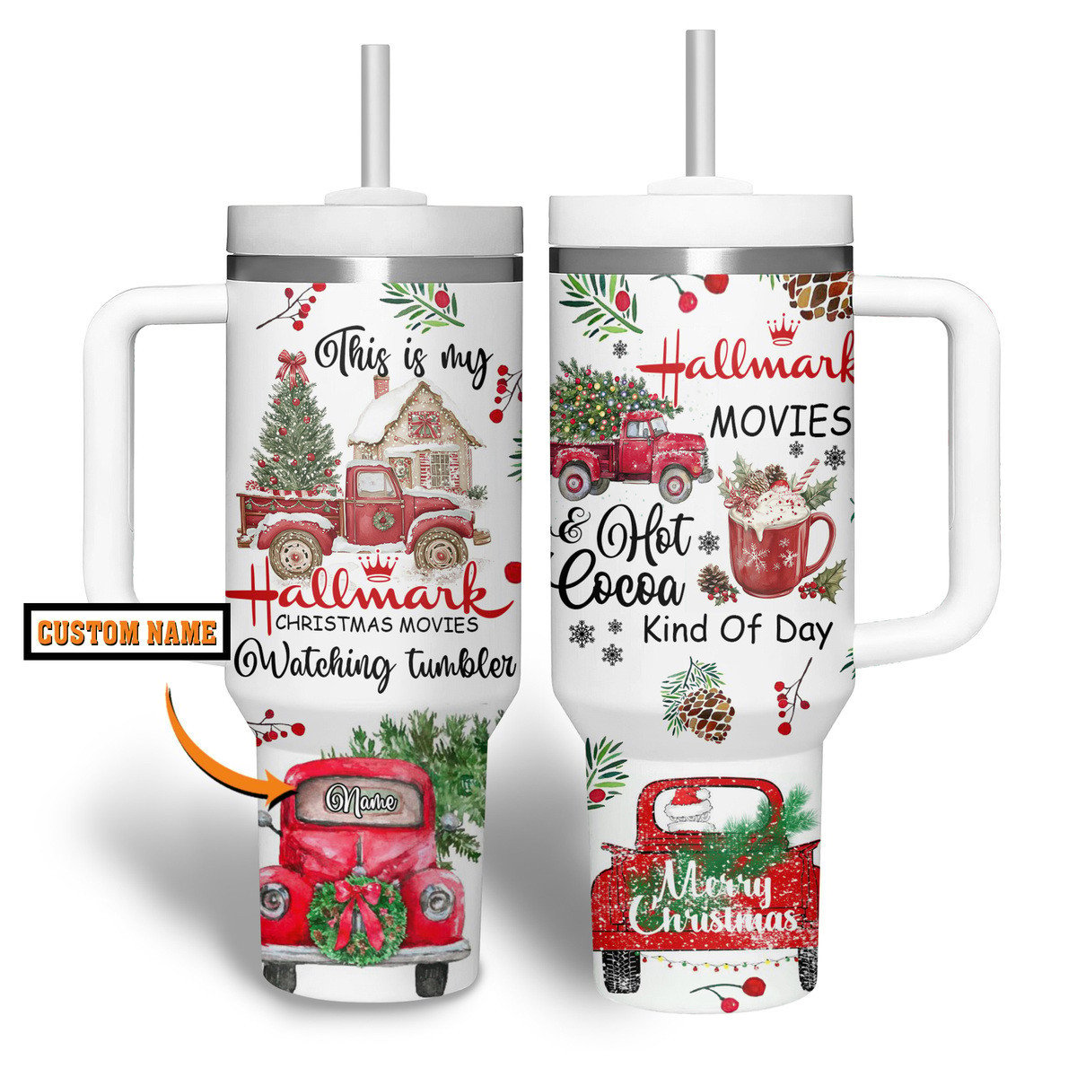 Hallmark Christmas Movies Custom Stanley Cup 40 oz 30 oz Tumbler With Handle