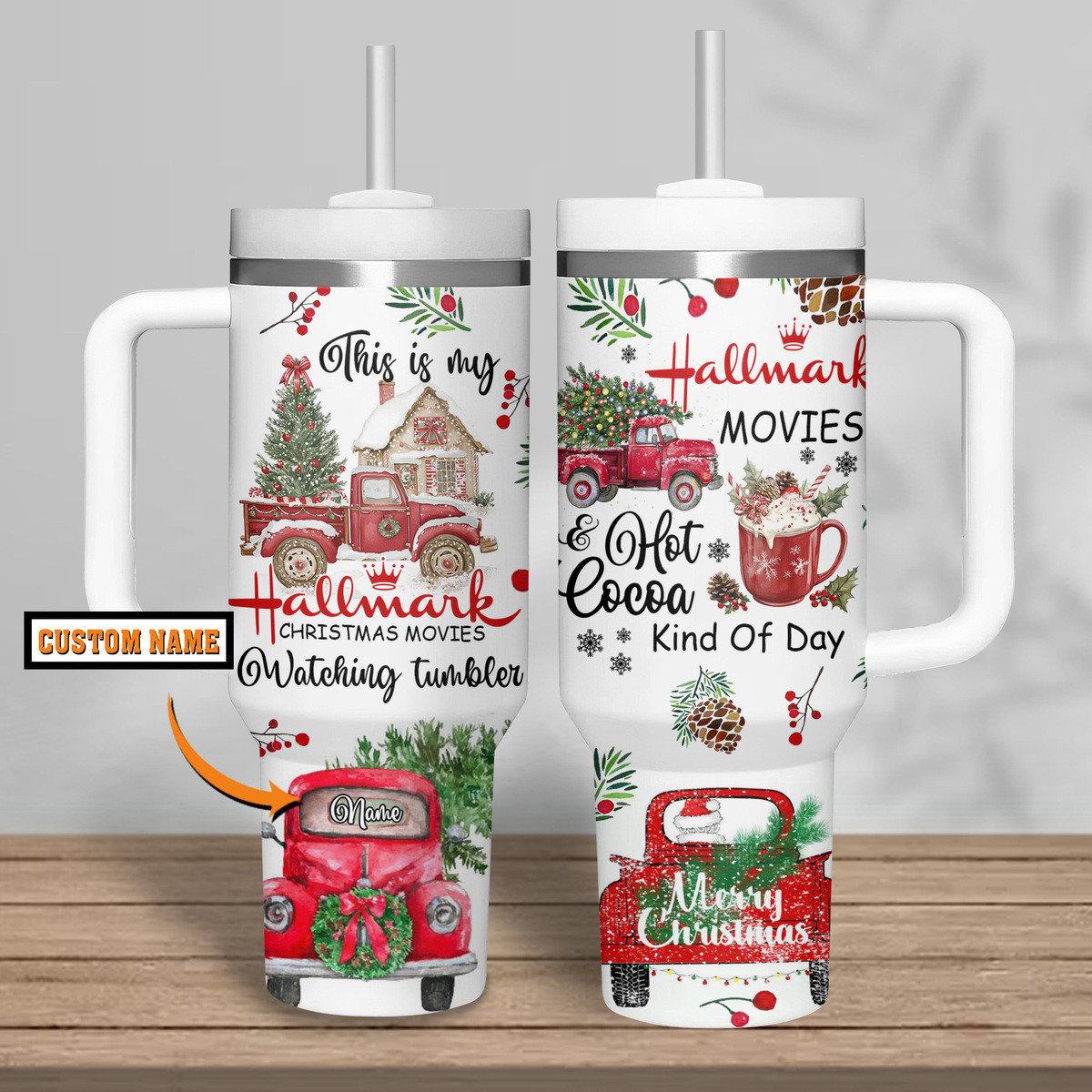 Hallmark Christmas Movies Custom Stanley Cup 40 oz 30 oz Tumbler With Handle