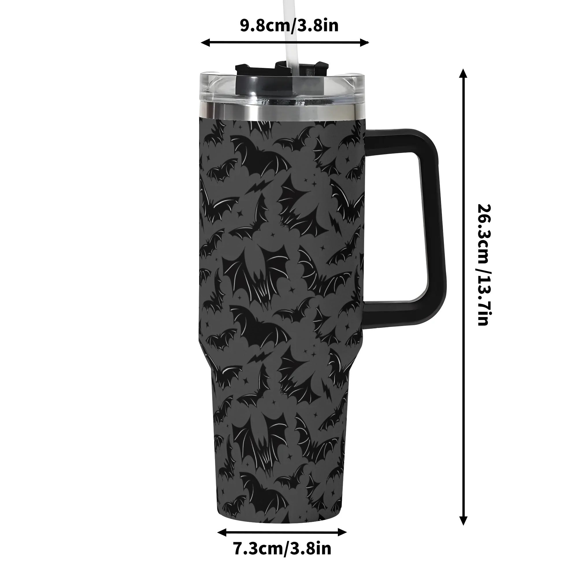 Halloween Batty Bats Custom Stanley Cup 40 oz 30 oz Tumbler With Handle