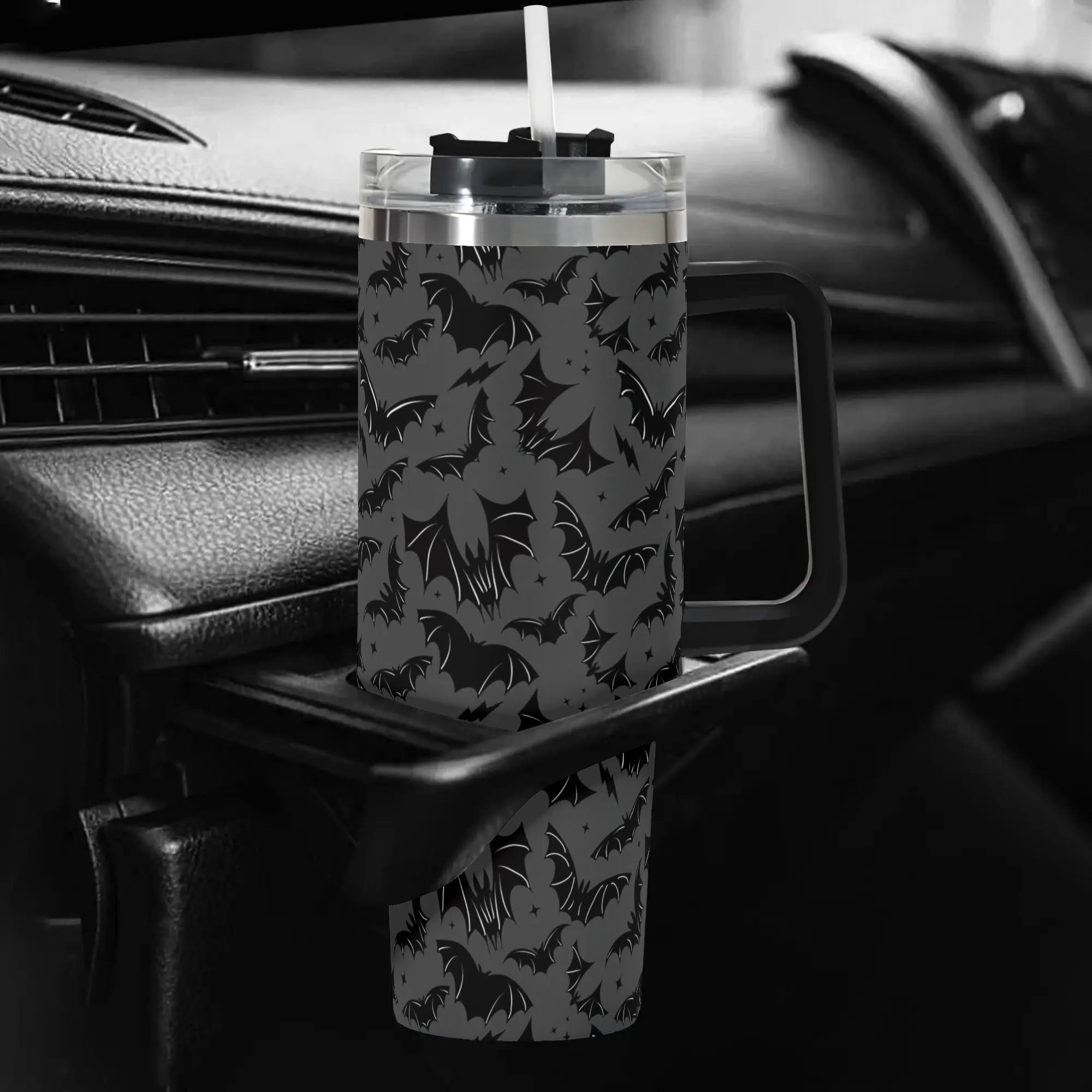 Halloween Batty Bats Custom Stanley Cup 40 oz 30 oz Tumbler With Handle
