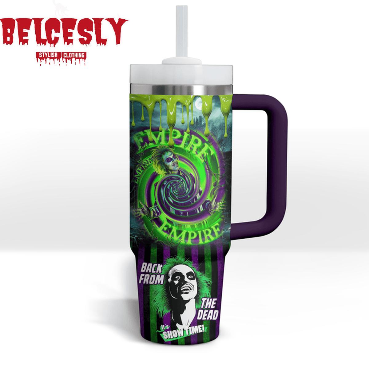 Halloween Beetlejuice Movies Custom Stanley Cup 40 oz 30 oz Tumbler With Handle