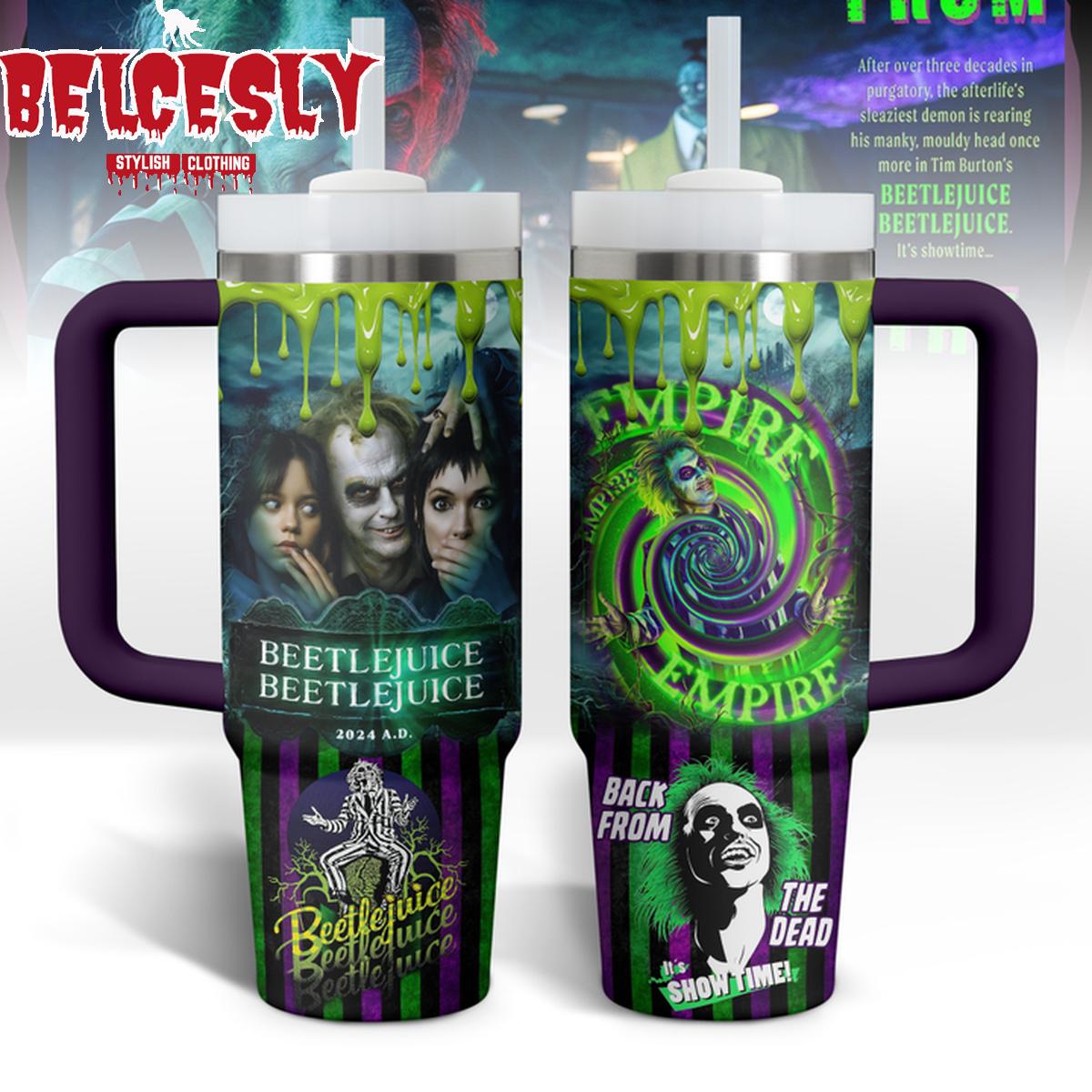 Halloween Beetlejuice Movies Custom Stanley Cup 40 oz 30 oz Tumbler With Handle