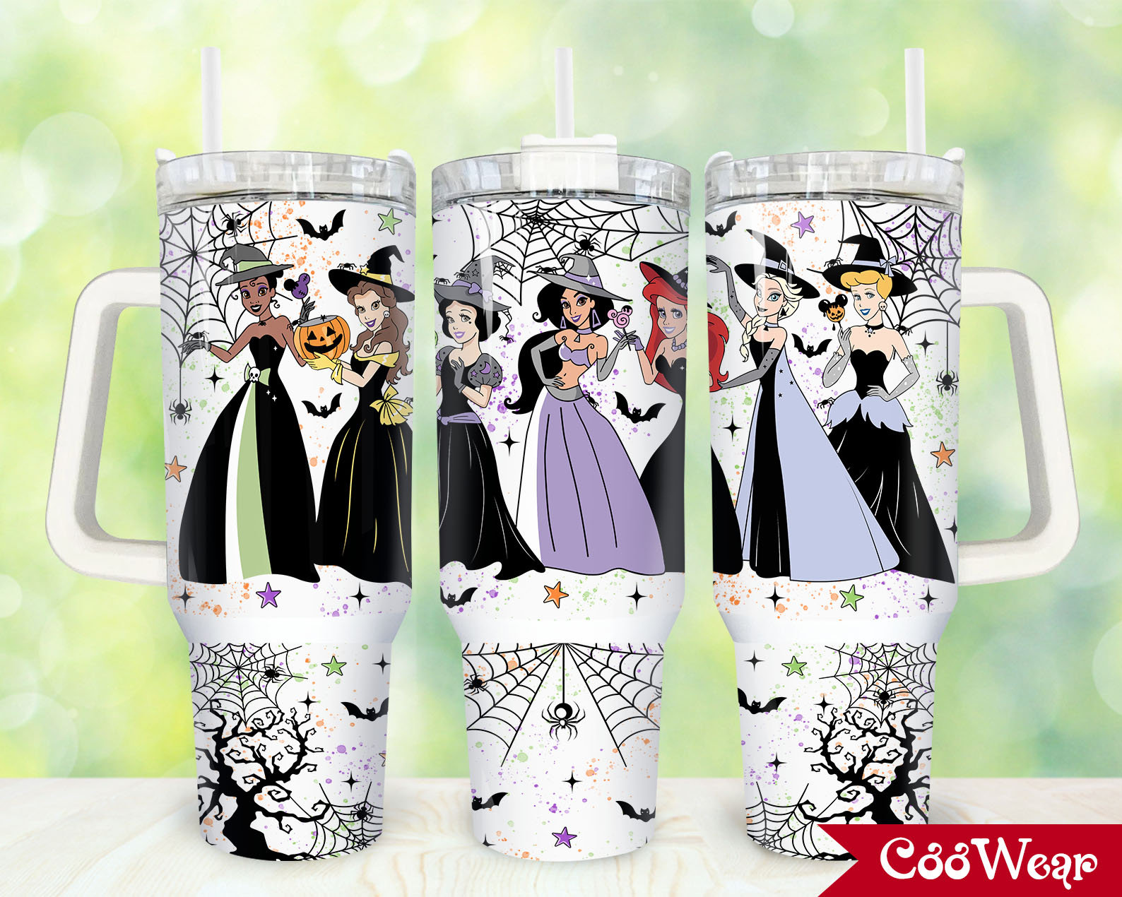 Halloween Disney Princesses Cartoon Custom Stanley Cup 40 oz 30 oz Tumbler With Handle