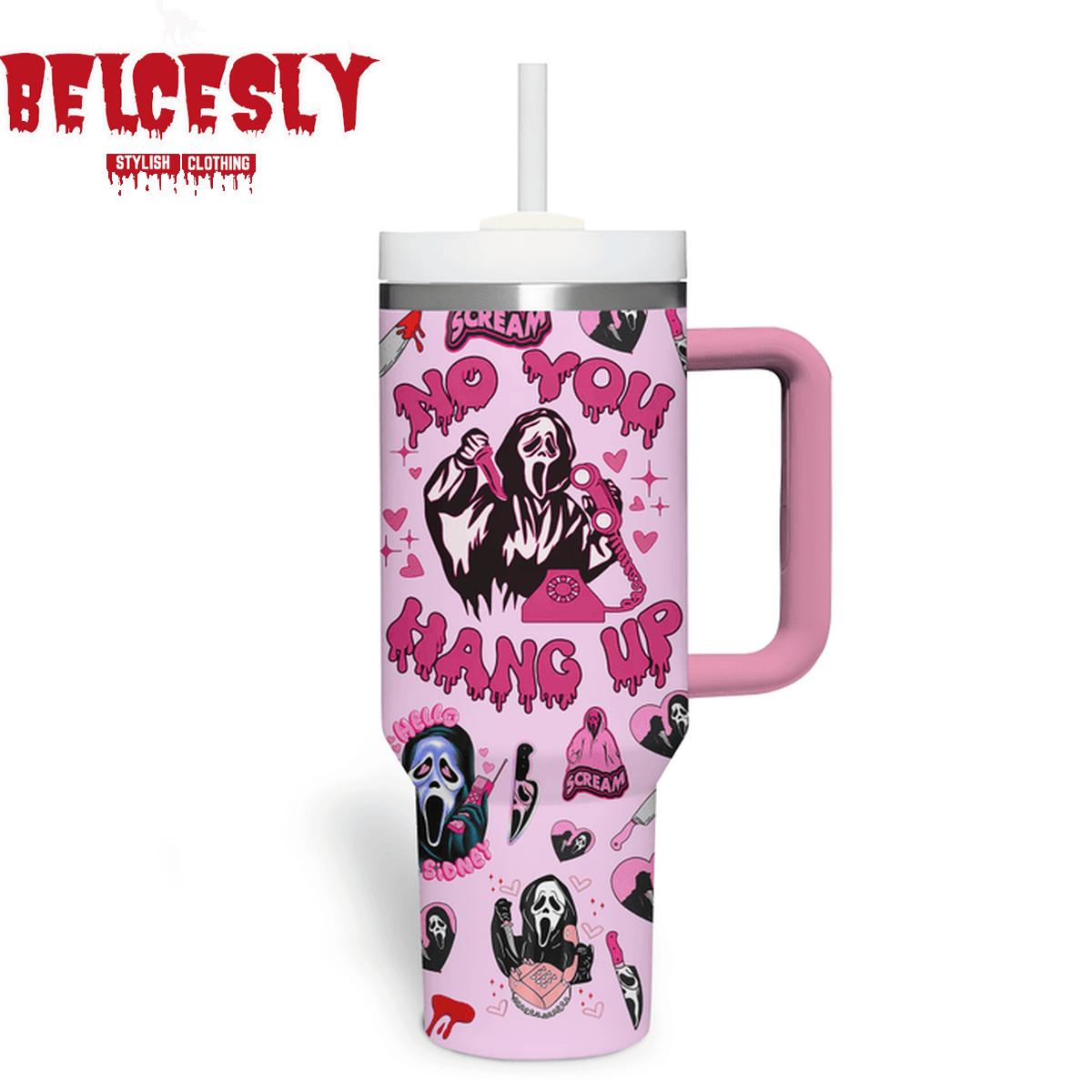 Halloween Ghostface Scream Movies Custom Stanley Cup 40 oz 30 oz Tumbler With Handle