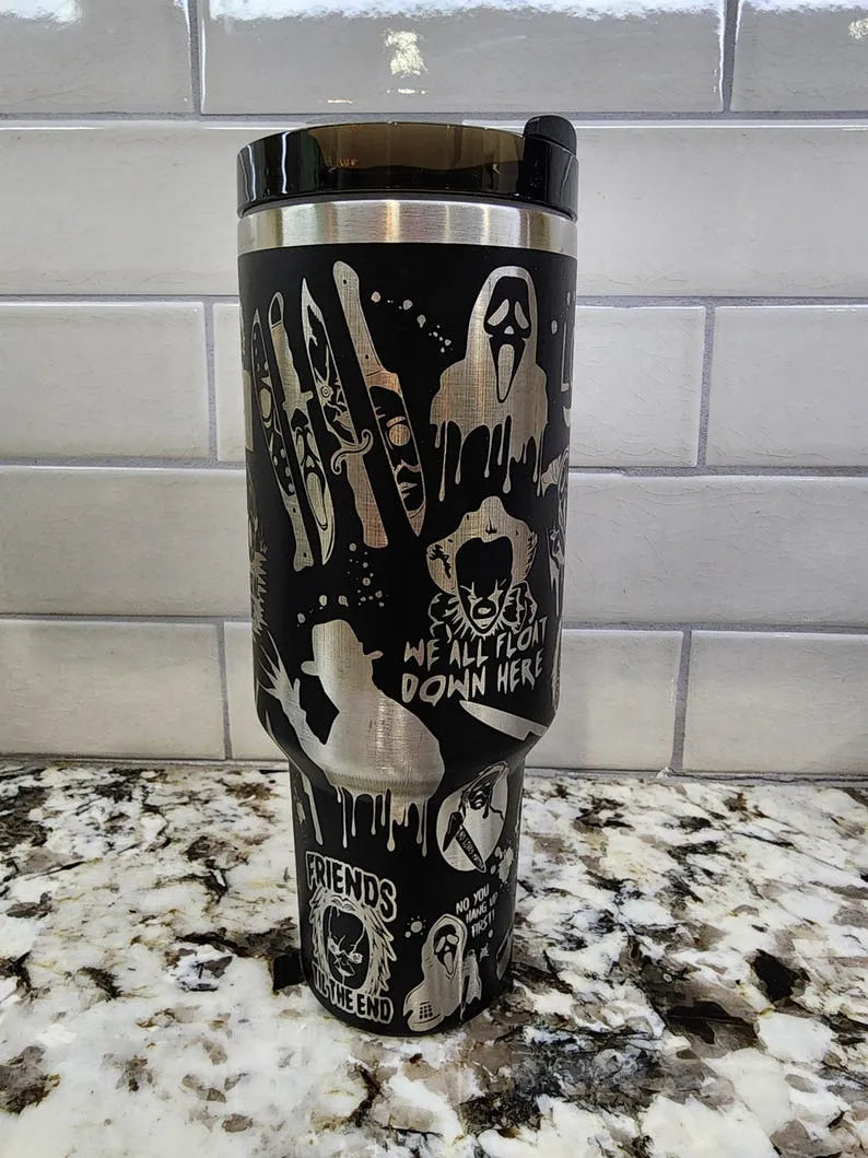 Halloween Horror Characters Movies Custom Stanley Cup 40 oz 30 oz Tumbler With Handle