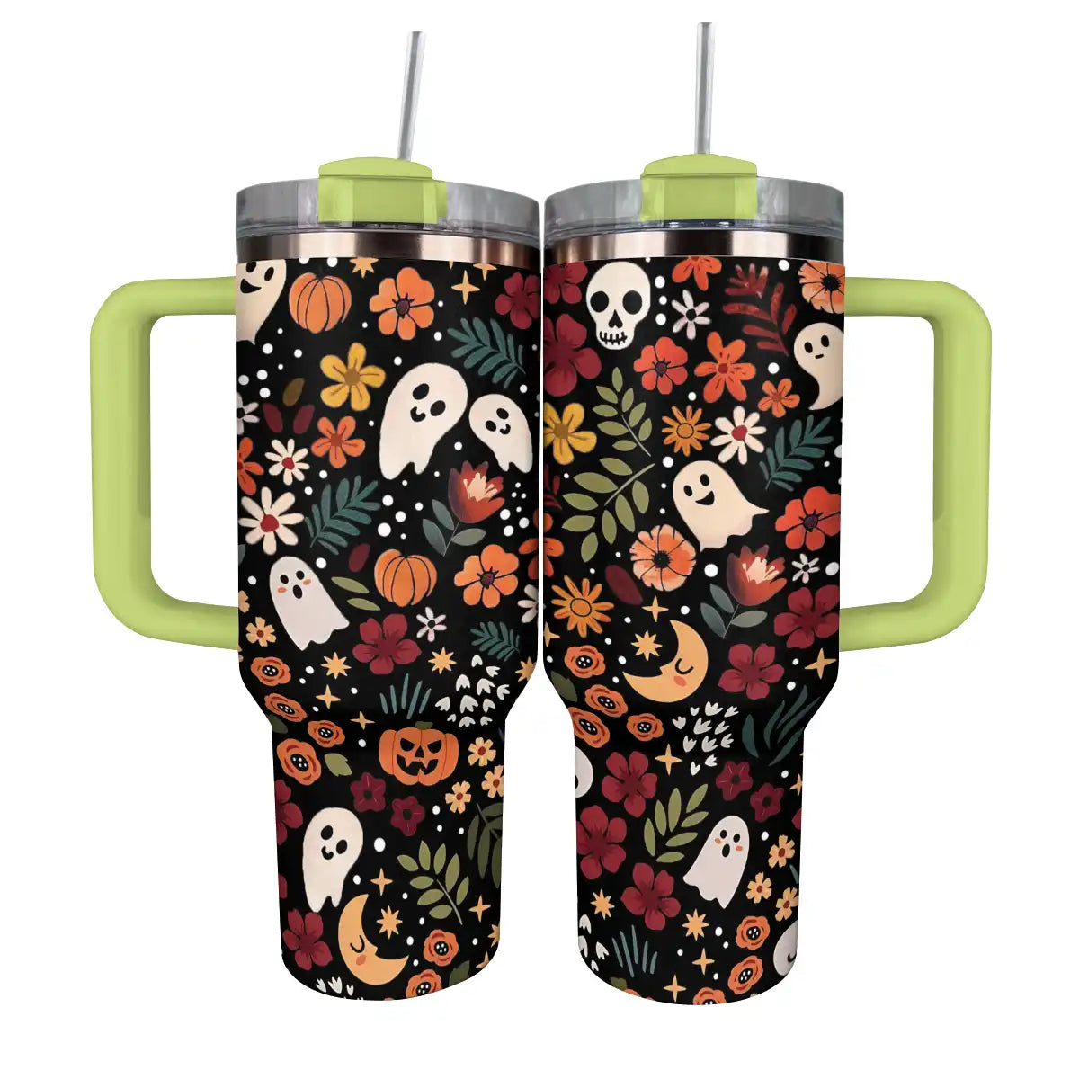 Halloween Spooky Chic Custom Stanley Cup 40 oz 30 oz Tumbler With Handle