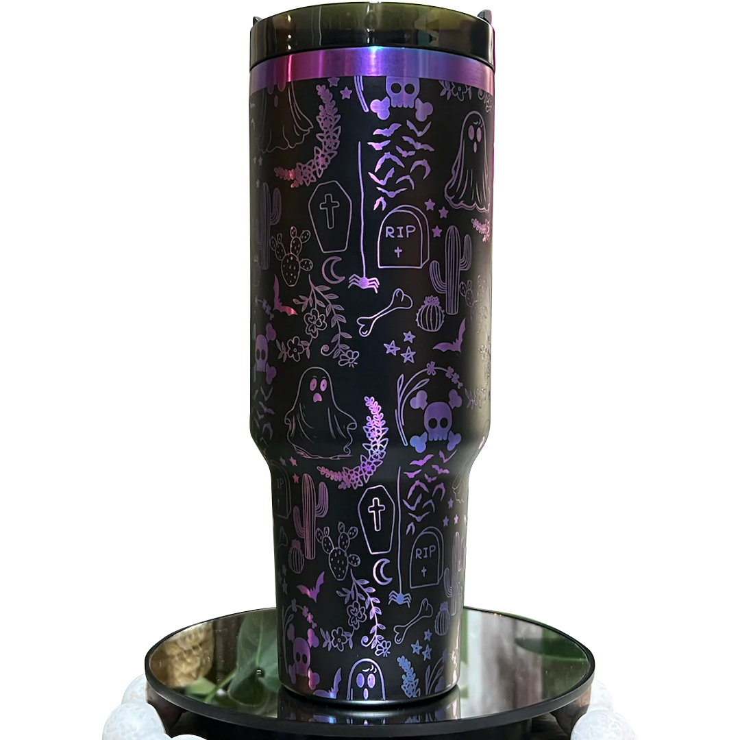 Halloween Spooky Ghosts Custom Stanley Cup 40 oz 30 oz Tumbler With Handle