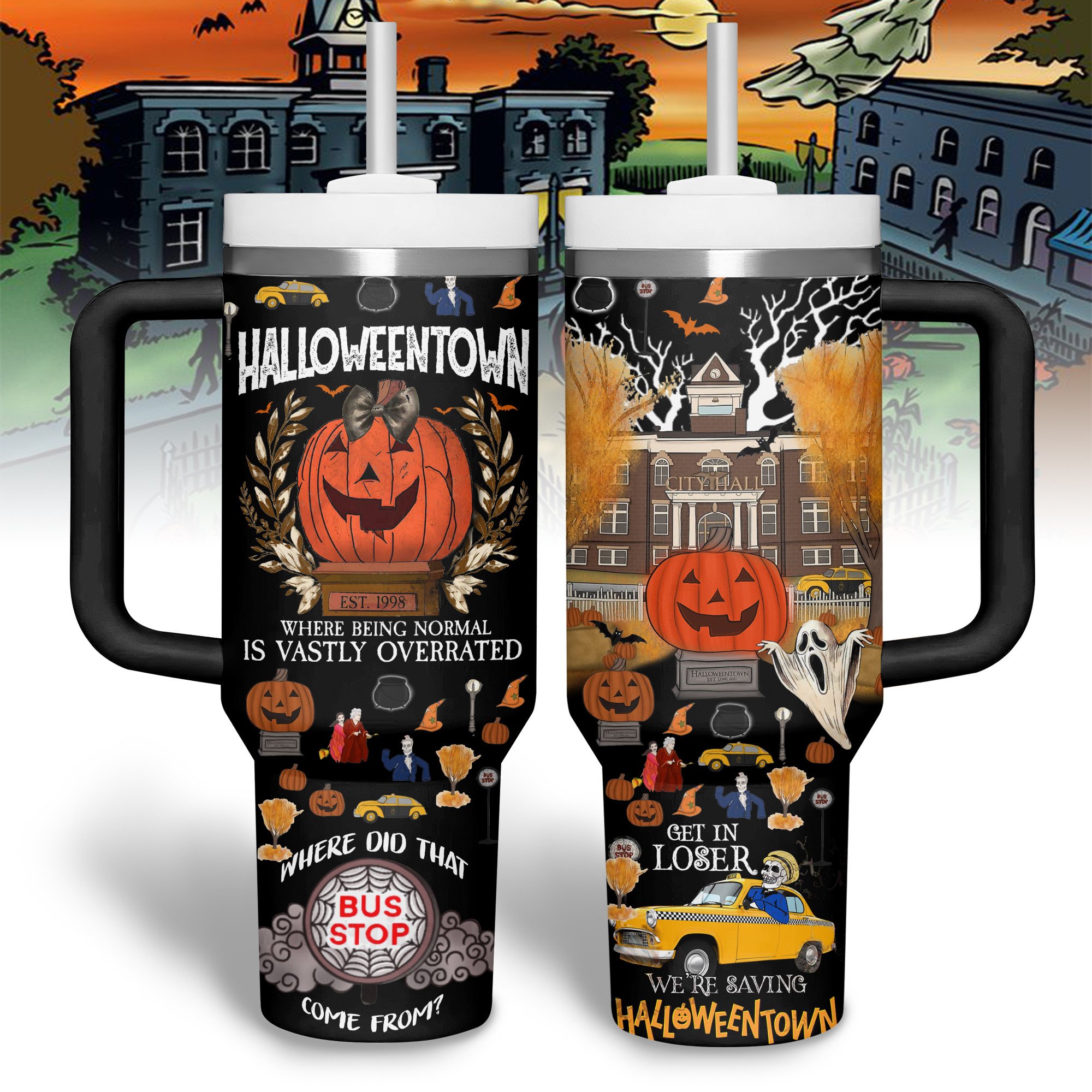 Halloweentown TV Series Custom Stanley Cup 40 oz 30 oz Tumbler With Handle