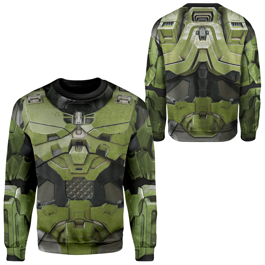 Halo Infinite Masterchief Cosplay Costume Hoodie Sweatshirt T-Shirt Sweatpants Tracksuit - Stormmerch Exclusive