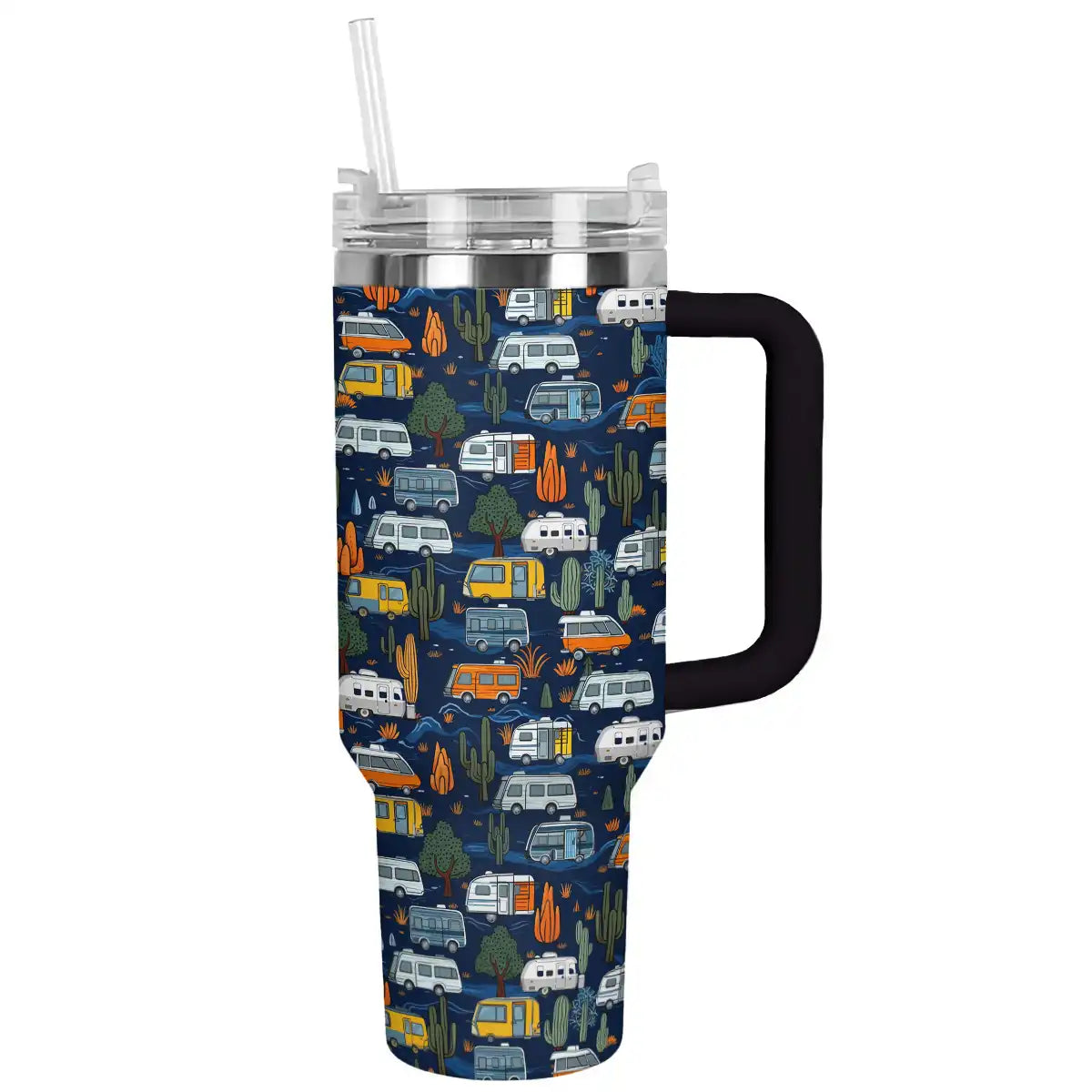Happy Camping Custom Stanley Cup 40 oz 30 oz Tumbler With Handle