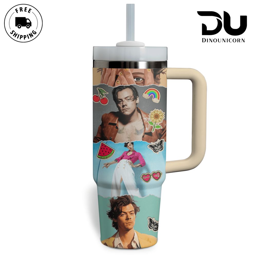 Harry Styles Music Custom Stanley Cup 40 oz 30 oz Tumbler With Handle