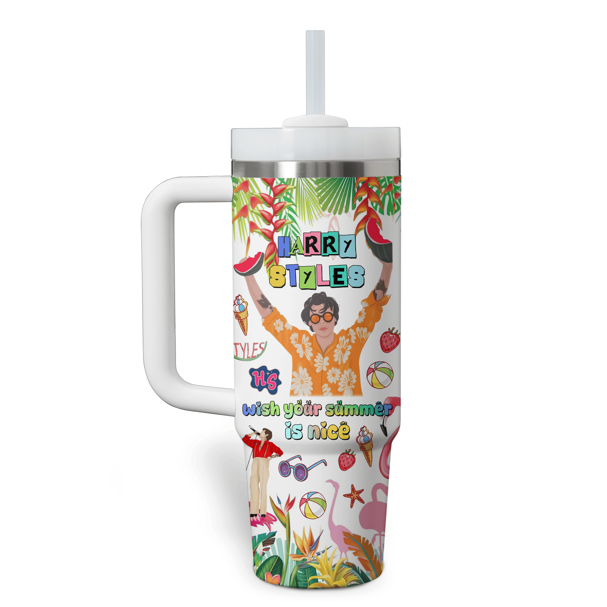Harry Styles Music Custom Stanley Cup 40 oz 30 oz Tumbler With Handle