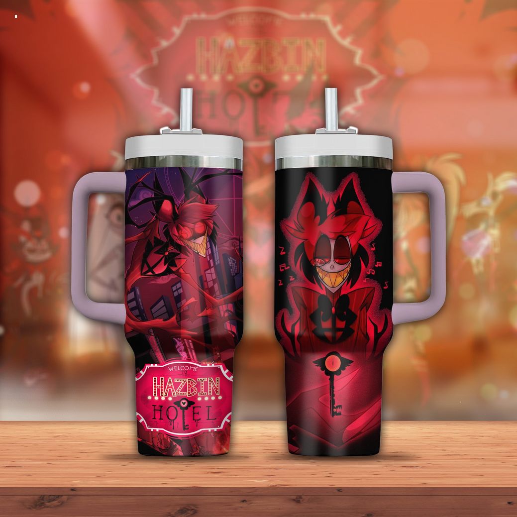 Hazbin Hotel Alastor Cartoon Custom Stanley Cup 40 oz 30 oz Tumbler With Handle