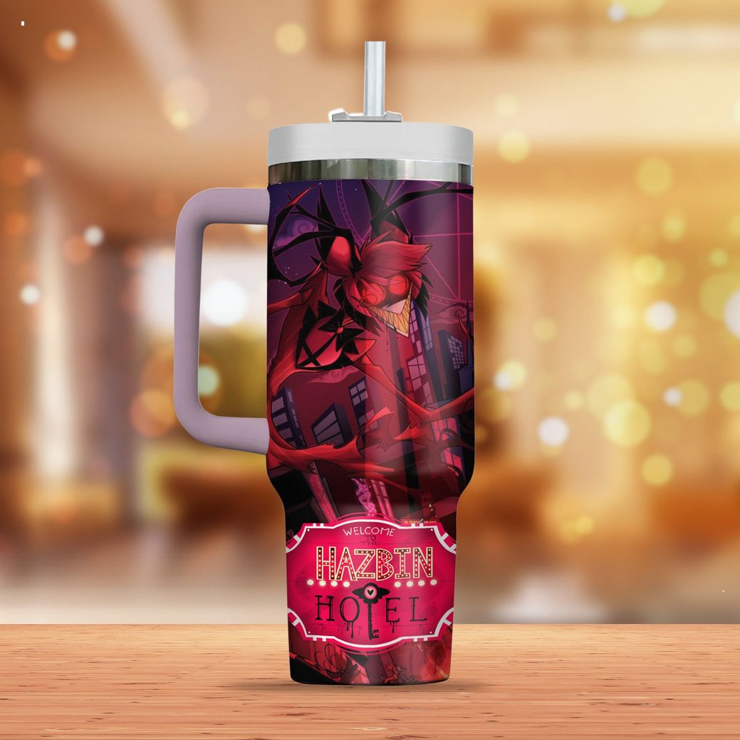 Hazbin Hotel Alastor Cartoon Custom Stanley Cup 40 oz 30 oz Tumbler With Handle