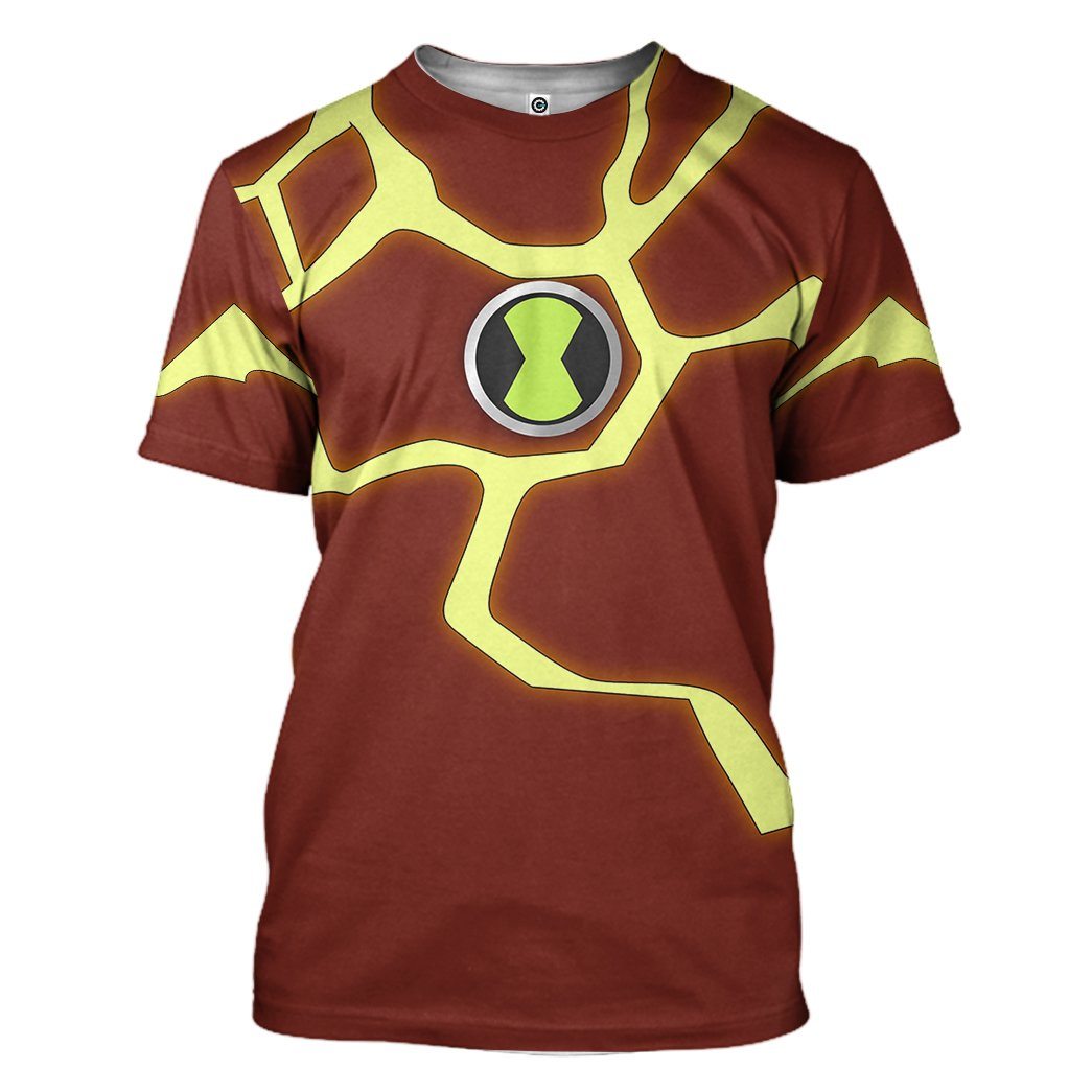 Heatblast Ben Ten Costume Hoodie Sweatshirt T-Shirt Sweatpants Tracksuit - Stormmerch Exclusive