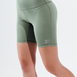 Hedge Green Sport Biker Shorts