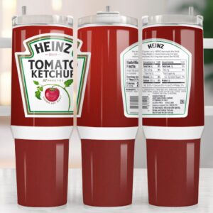 Heinz Tomato Ketchup Custom Stanley Cup 40 oz 30 oz Tumbler With Handle
