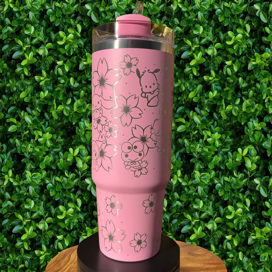 Hello Kitty Cartoon Custom Stanley Cup 40 oz 30 oz Tumbler With Handle