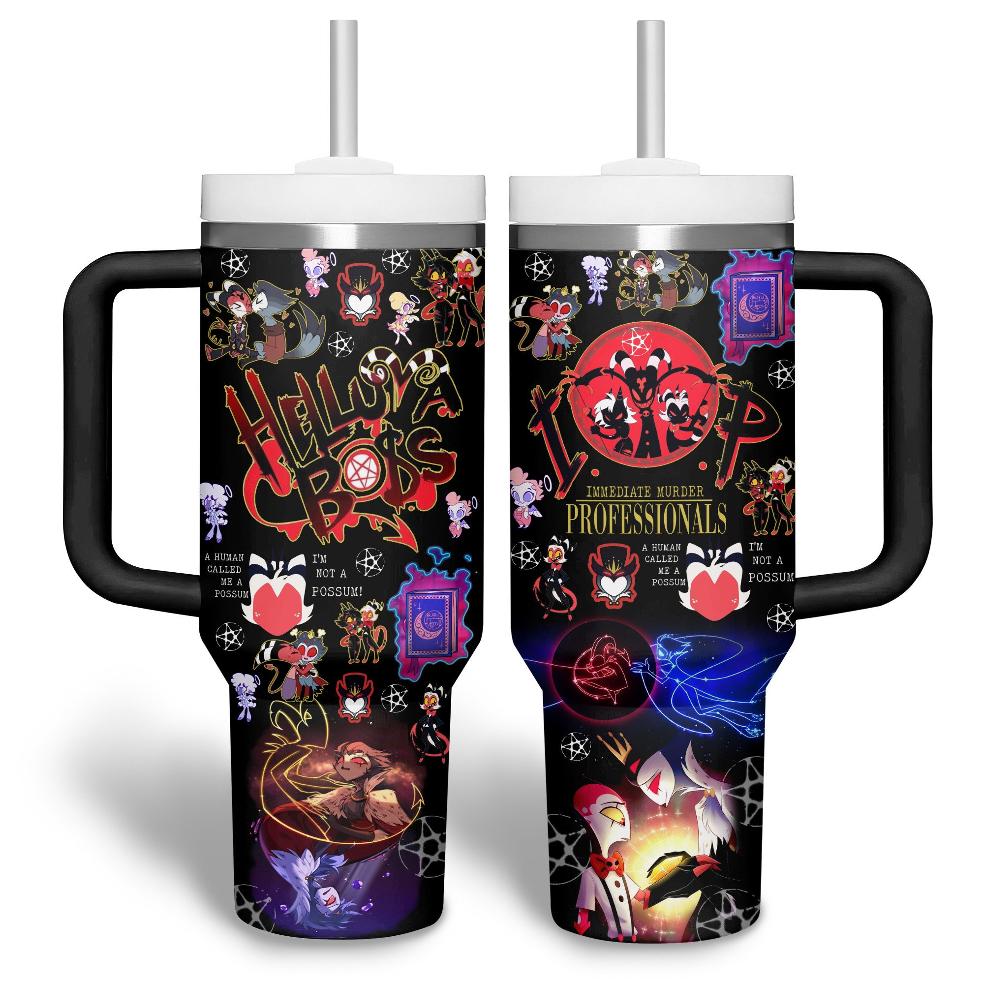 Helluva Boss TV Series Custom Stanley Cup 40 oz 30 oz Tumbler With Handle