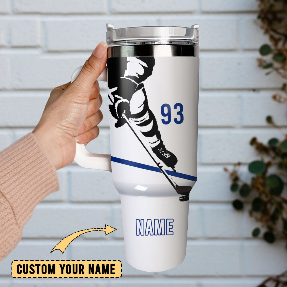 Hockey Name And Number Sport Custom Stanley Cup 40 oz 30 oz Tumbler With Handle