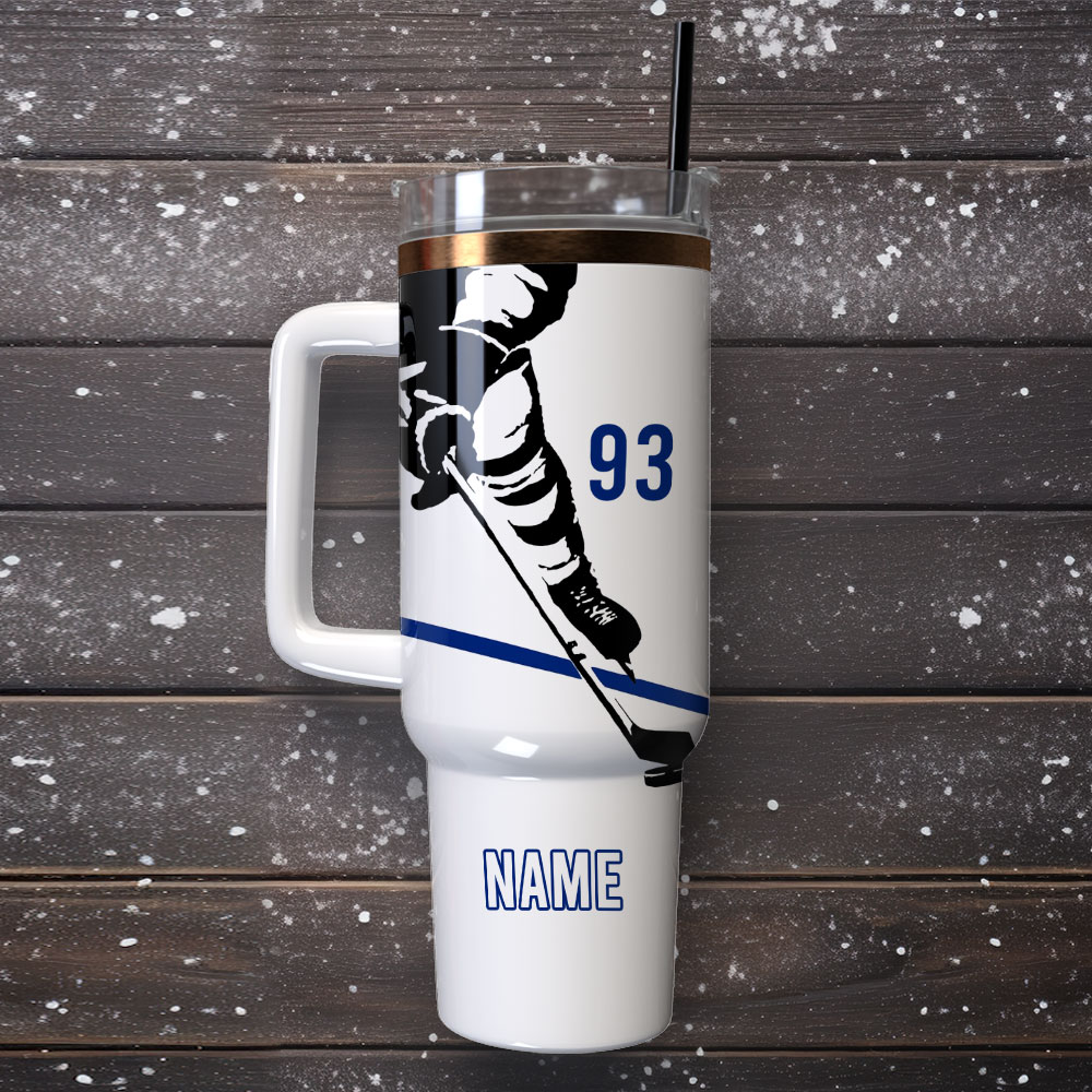 Hockey Name And Number Sport Custom Stanley Cup 40 oz 30 oz Tumbler With Handle
