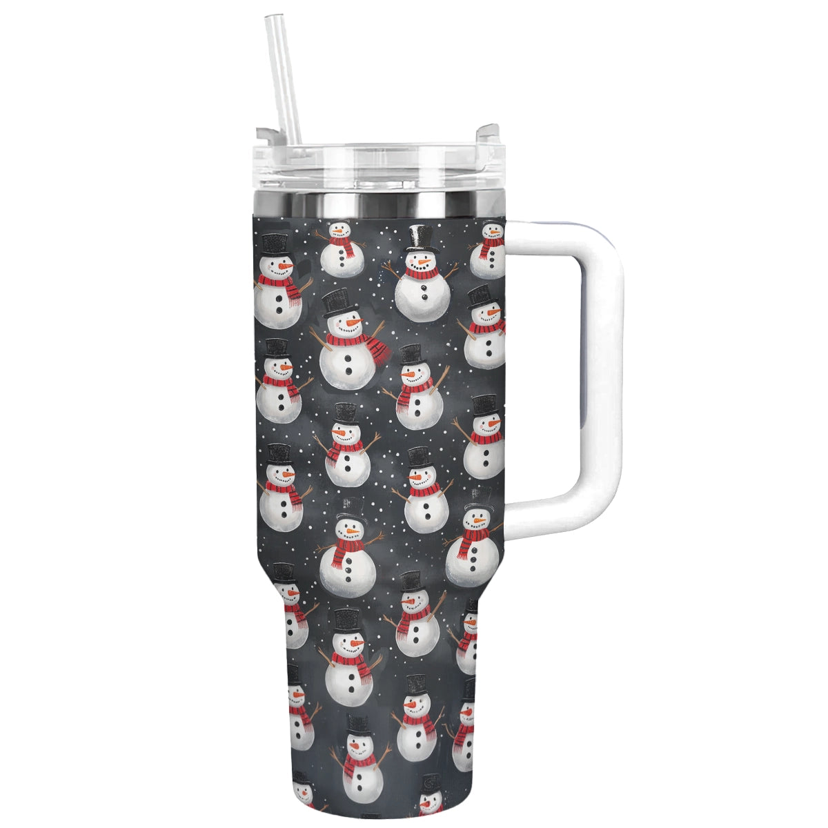 Holiday Hugs Snowman Christmas Custom Stanley Cup 40 oz 30 oz Tumbler With Handle