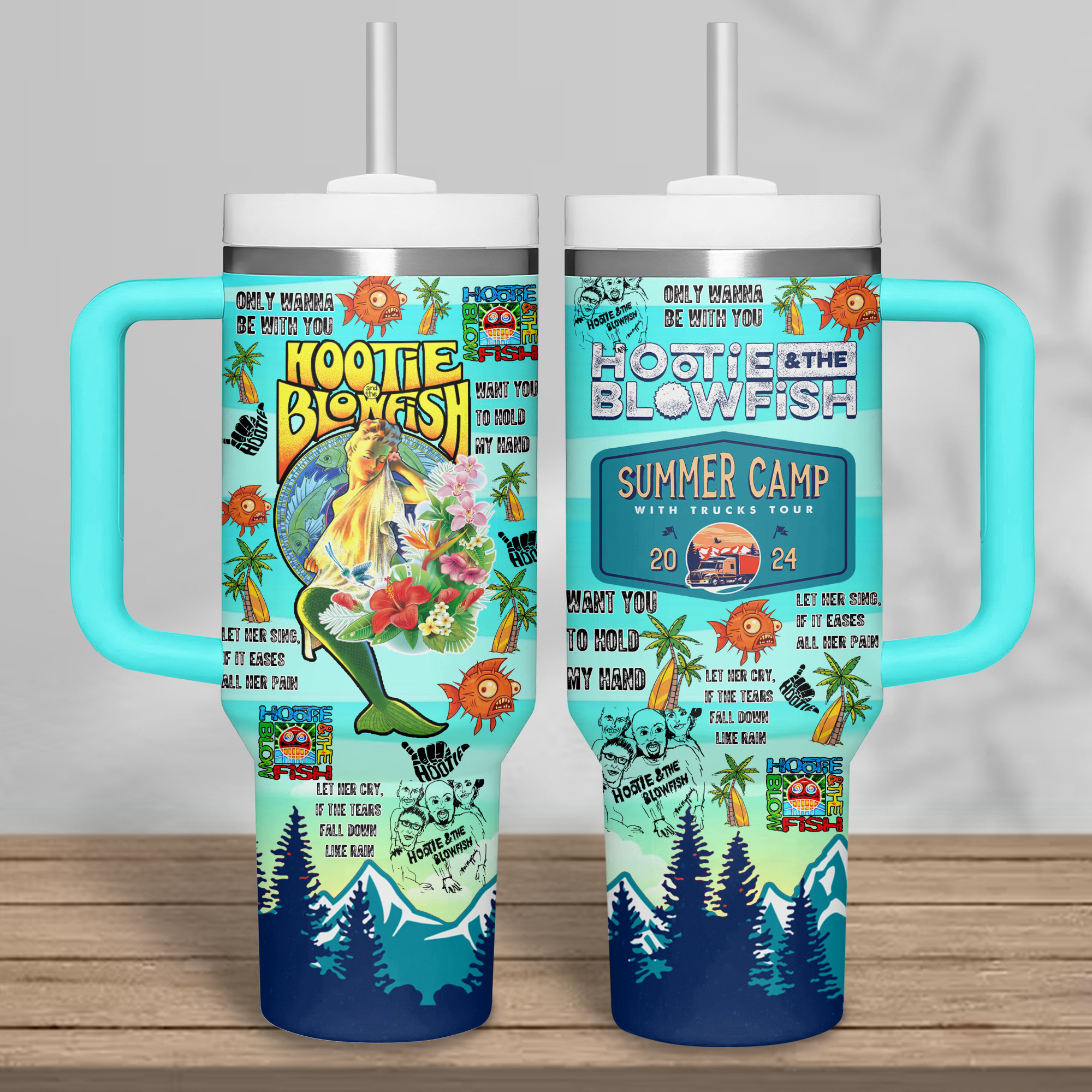 Hootie & the Blowfish Music Custom Stanley Cup 40 oz 30 oz Tumbler With Handle