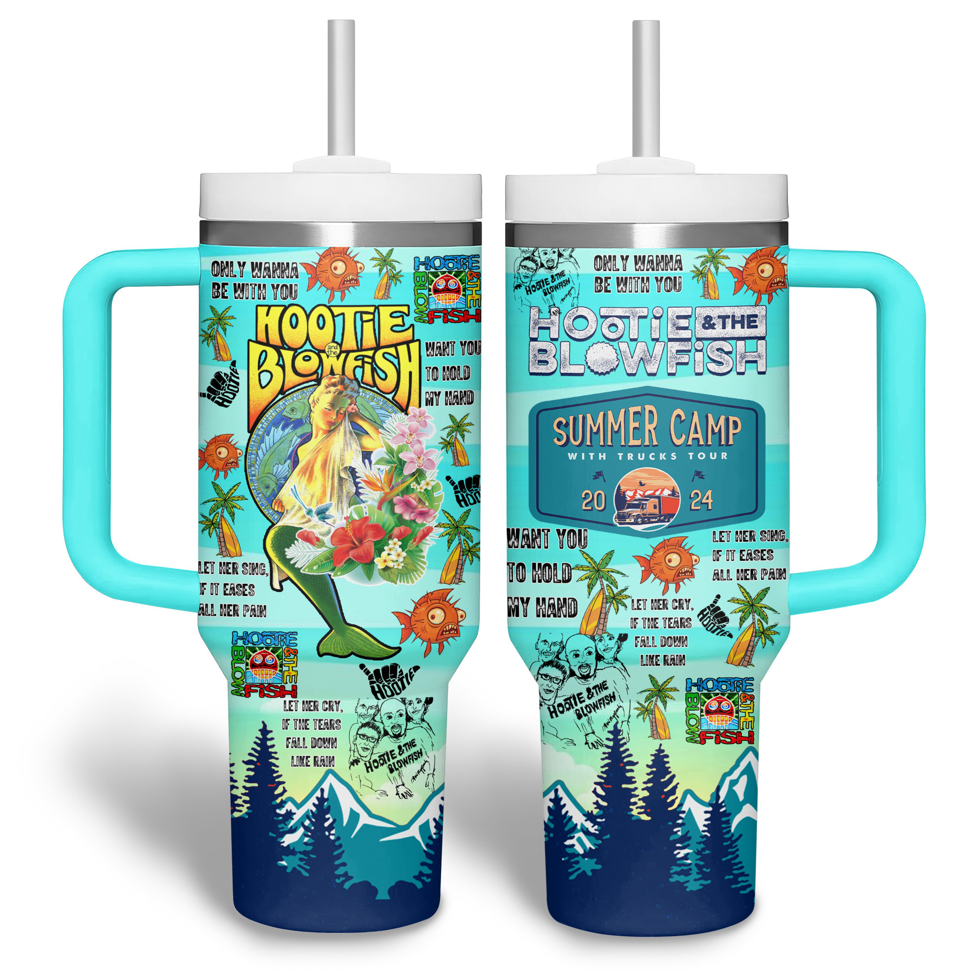 Hootie & the Blowfish Music Custom Stanley Cup 40 oz 30 oz Tumbler With Handle