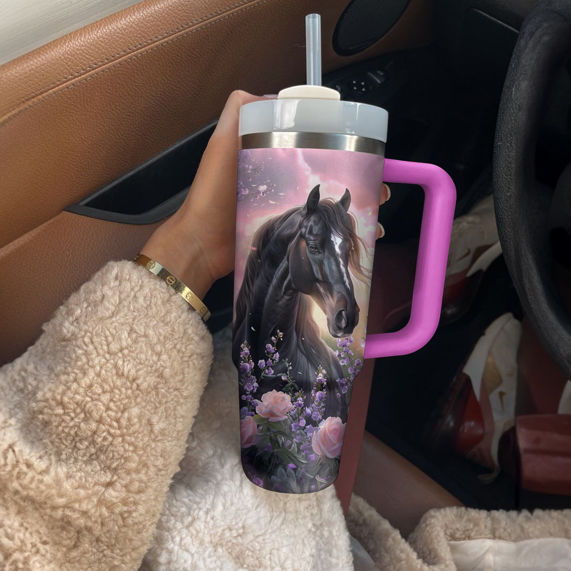 Horse Custom Stanley Cup 40 oz 30 oz Tumbler With Handle