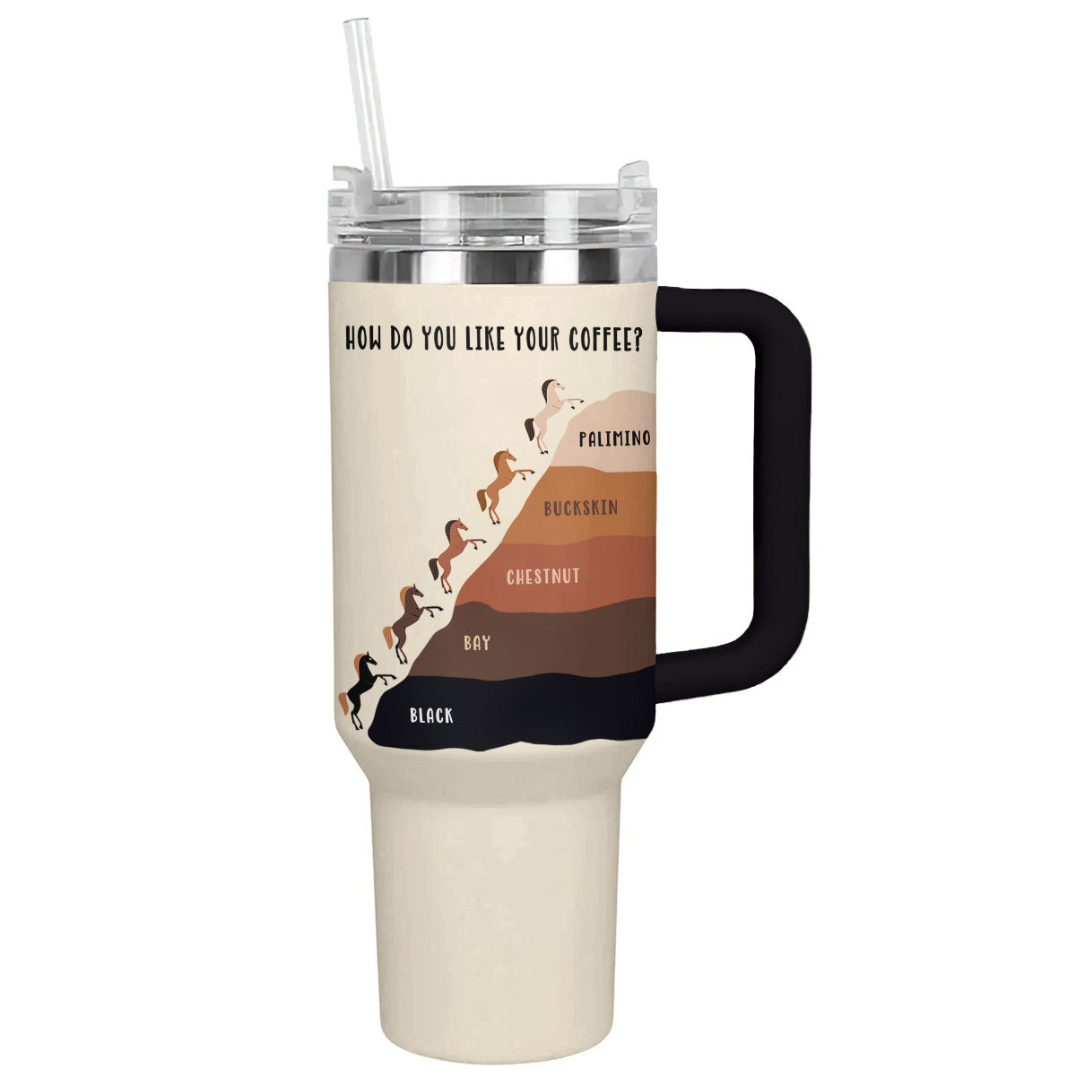 Horse Horse Lover's Coffee Custom Stanley Cup 40 oz 30 oz Tumbler With Handle