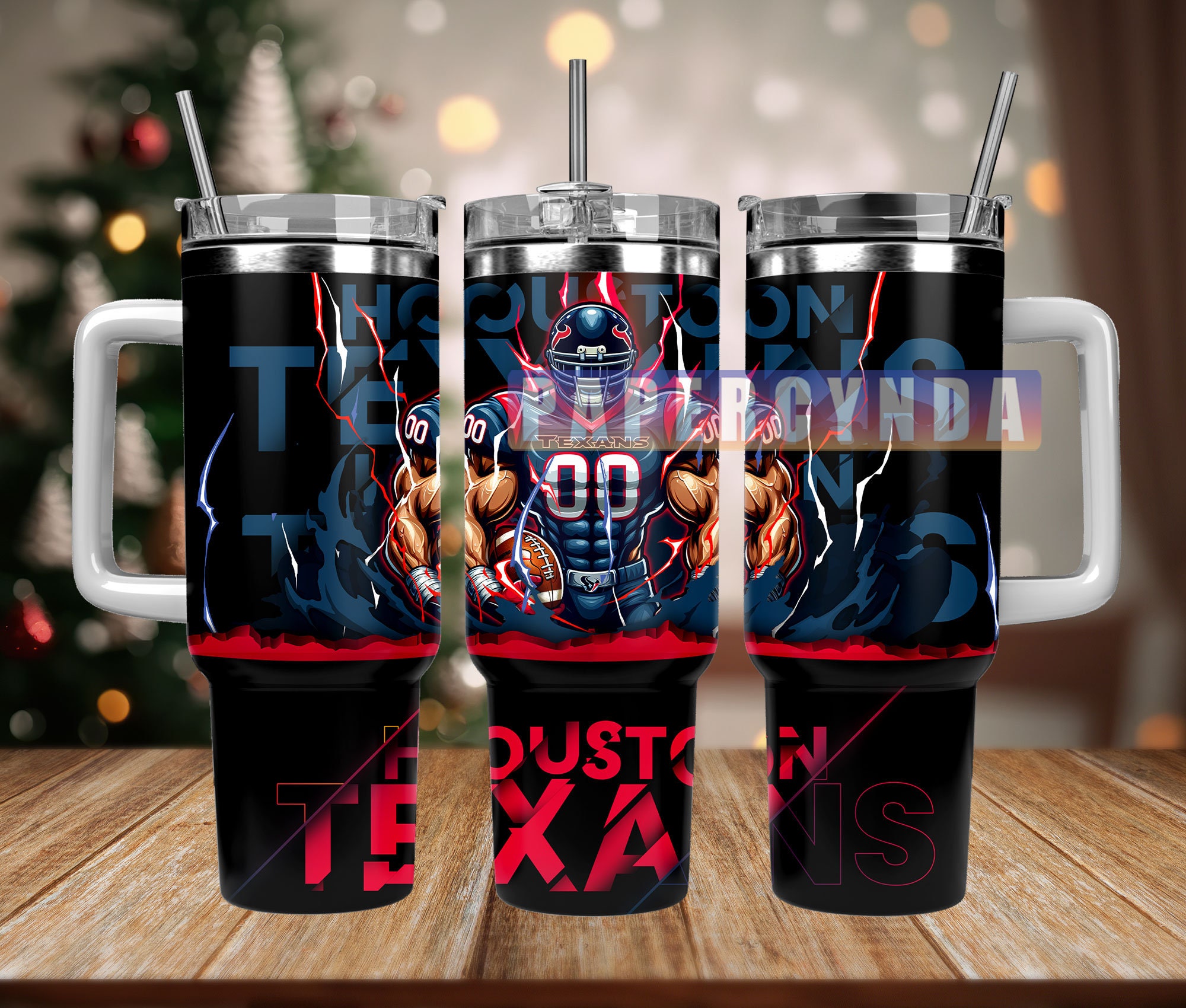 Houston Texans Custom Stanley Cup 40 oz 30 oz Tumbler With Handle