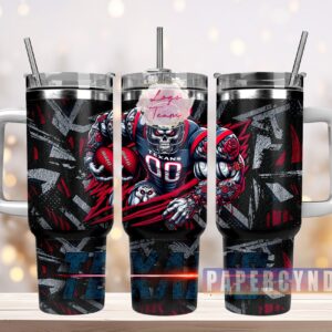 Houston Texans Custom Stanley Cup 40 oz 30 oz Tumbler With Handle