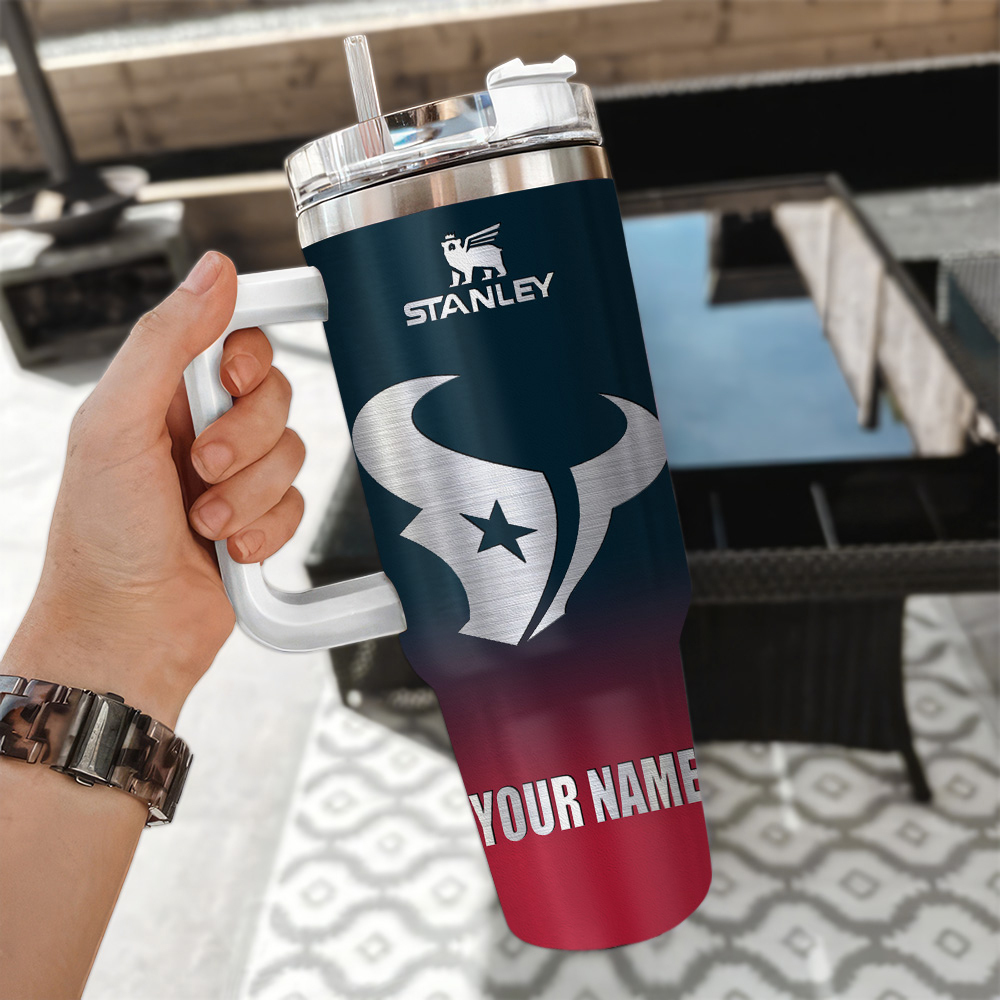Houston Texans NFL Custom Stanley Cup 40 oz 30 oz Tumbler With Handle