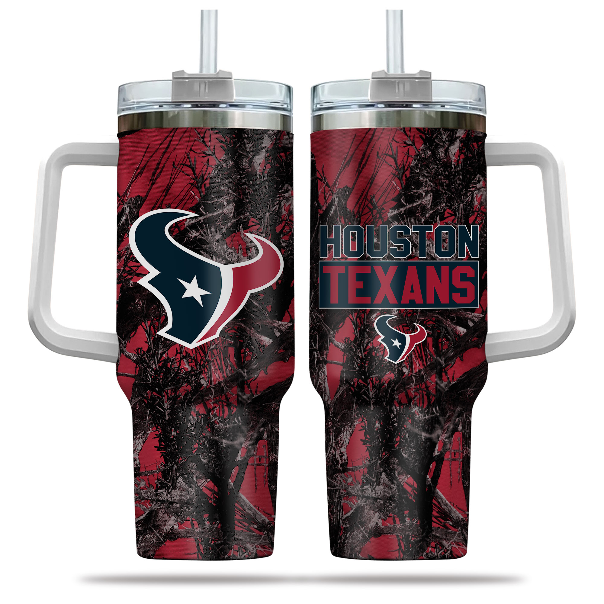 Houston Texans NFL Hunting Custom Stanley Cup 40 oz 30 oz Tumbler With Handle