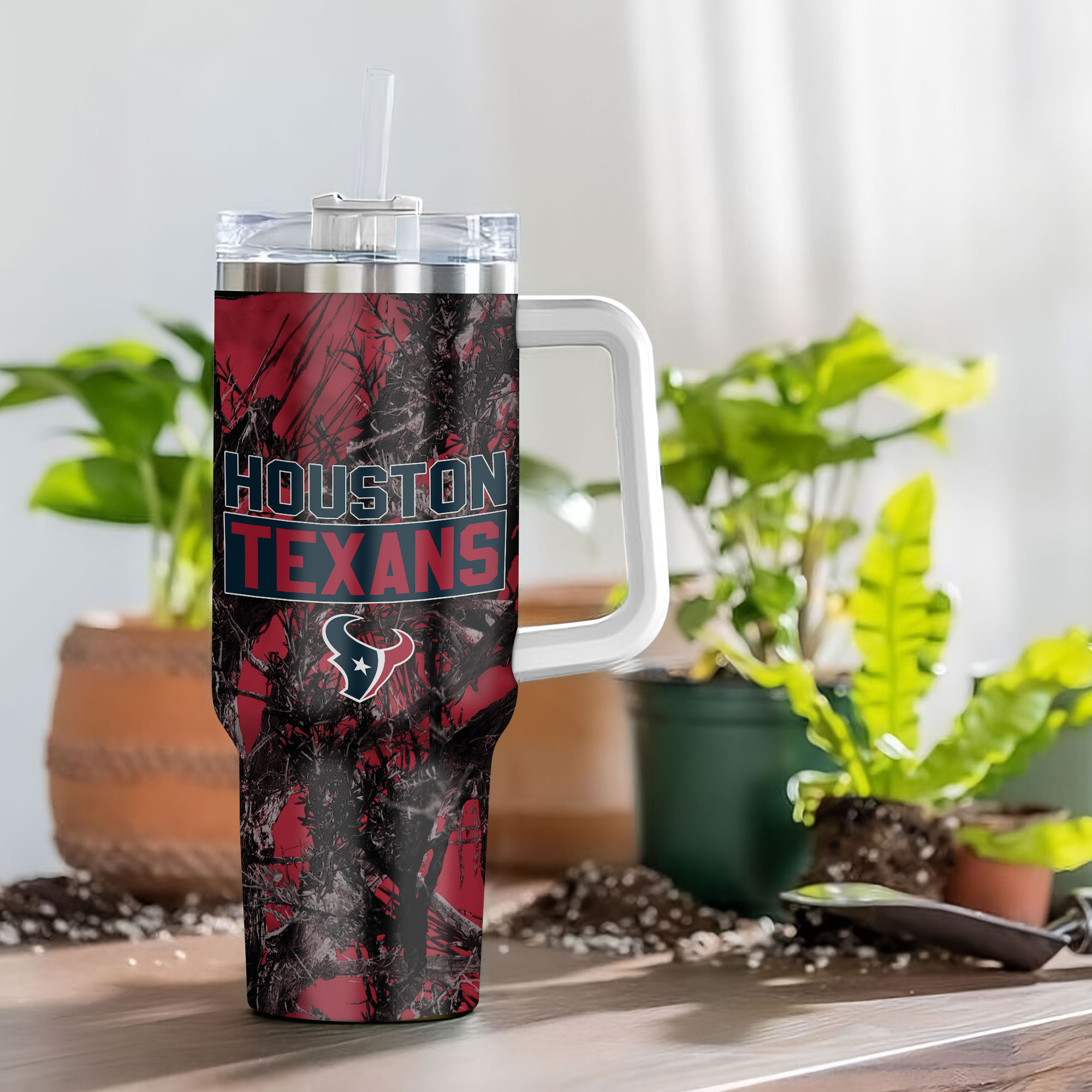 Houston Texans NFL Hunting Custom Stanley Cup 40 oz 30 oz Tumbler With Handle