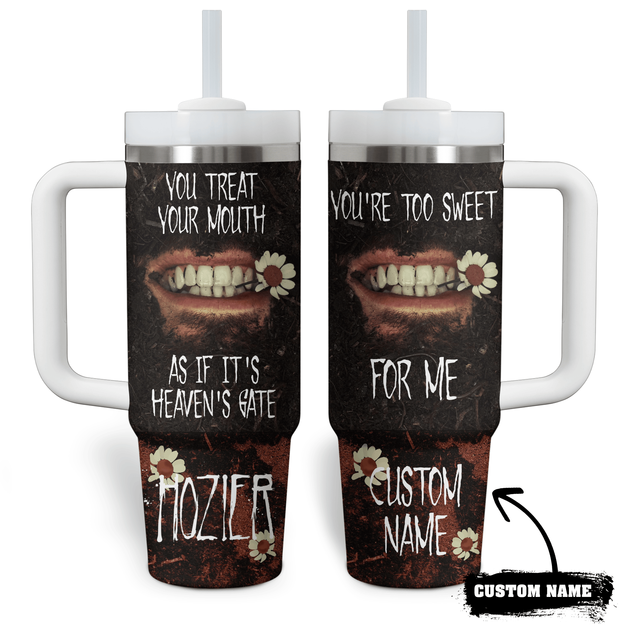 Hozier Music Custom Stanley Cup 40 oz 30 oz Tumbler With Handle