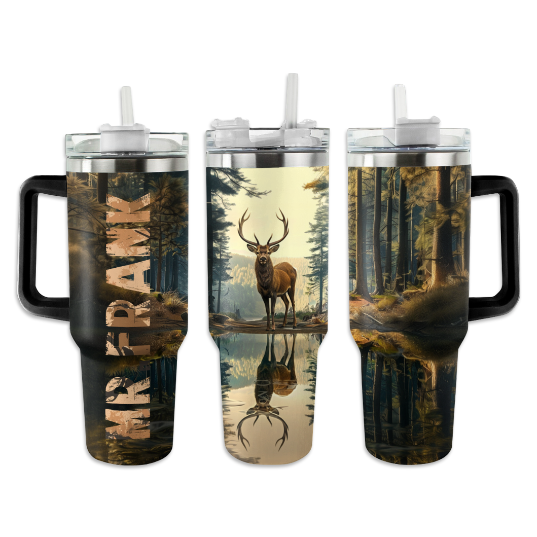 Hunting Deer Lover Custom Stanley Cup 40 oz 30 oz Tumbler With Handle