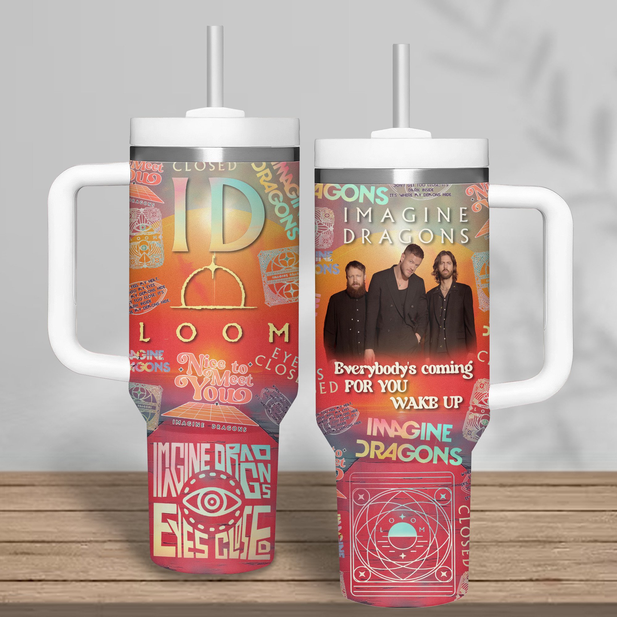 Imagine Dragons Music Custom Stanley Cup 40 oz 30 oz Tumbler With Handle
