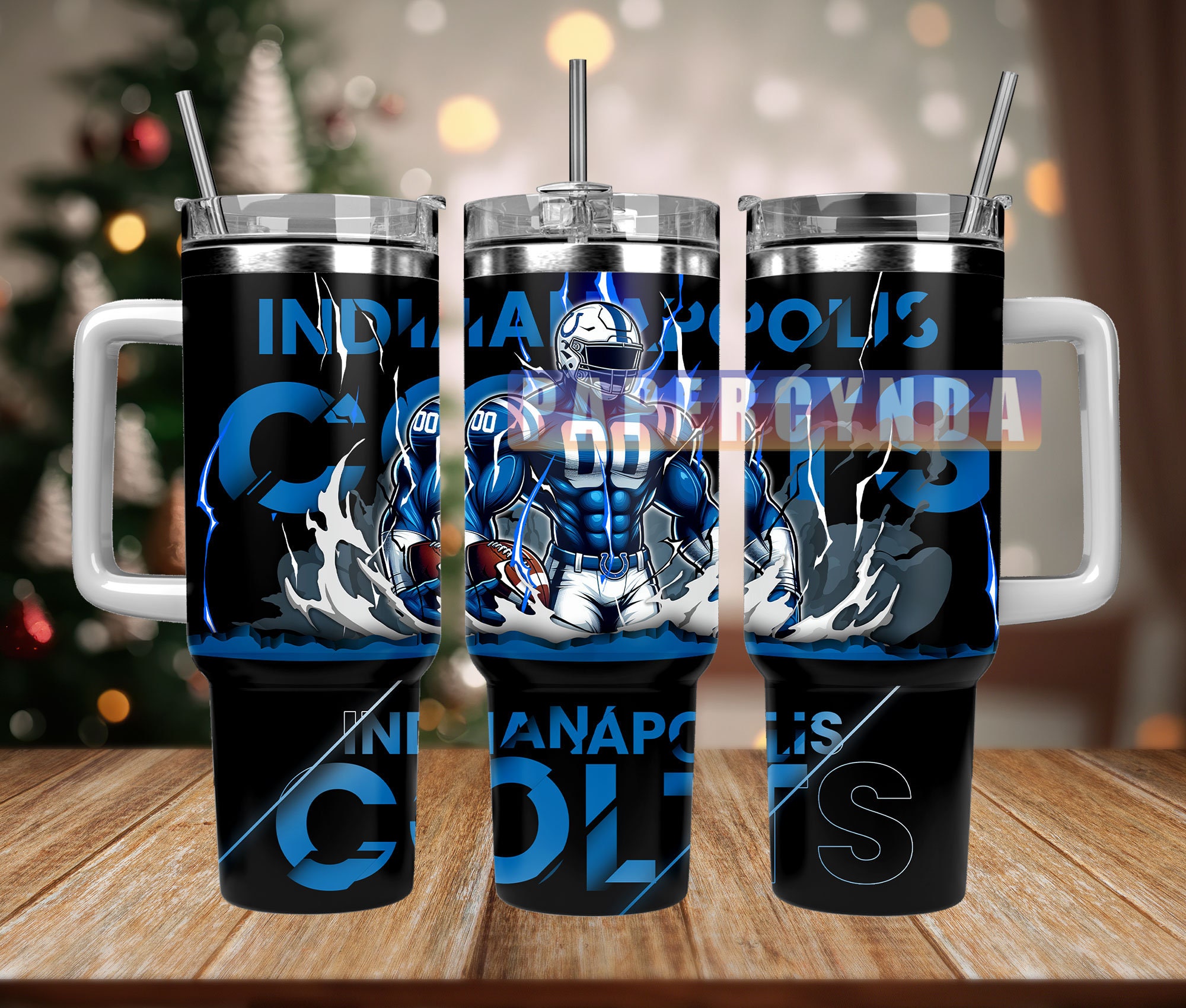 Indianapolis Colts Custom Stanley Cup 40 oz 30 oz Tumbler With Handle