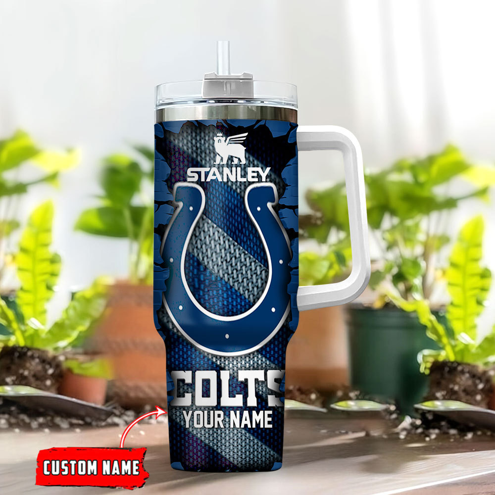 Indianapolis Colts NFL Custom Stanley Cup 40 oz 30 oz Tumbler With Handle