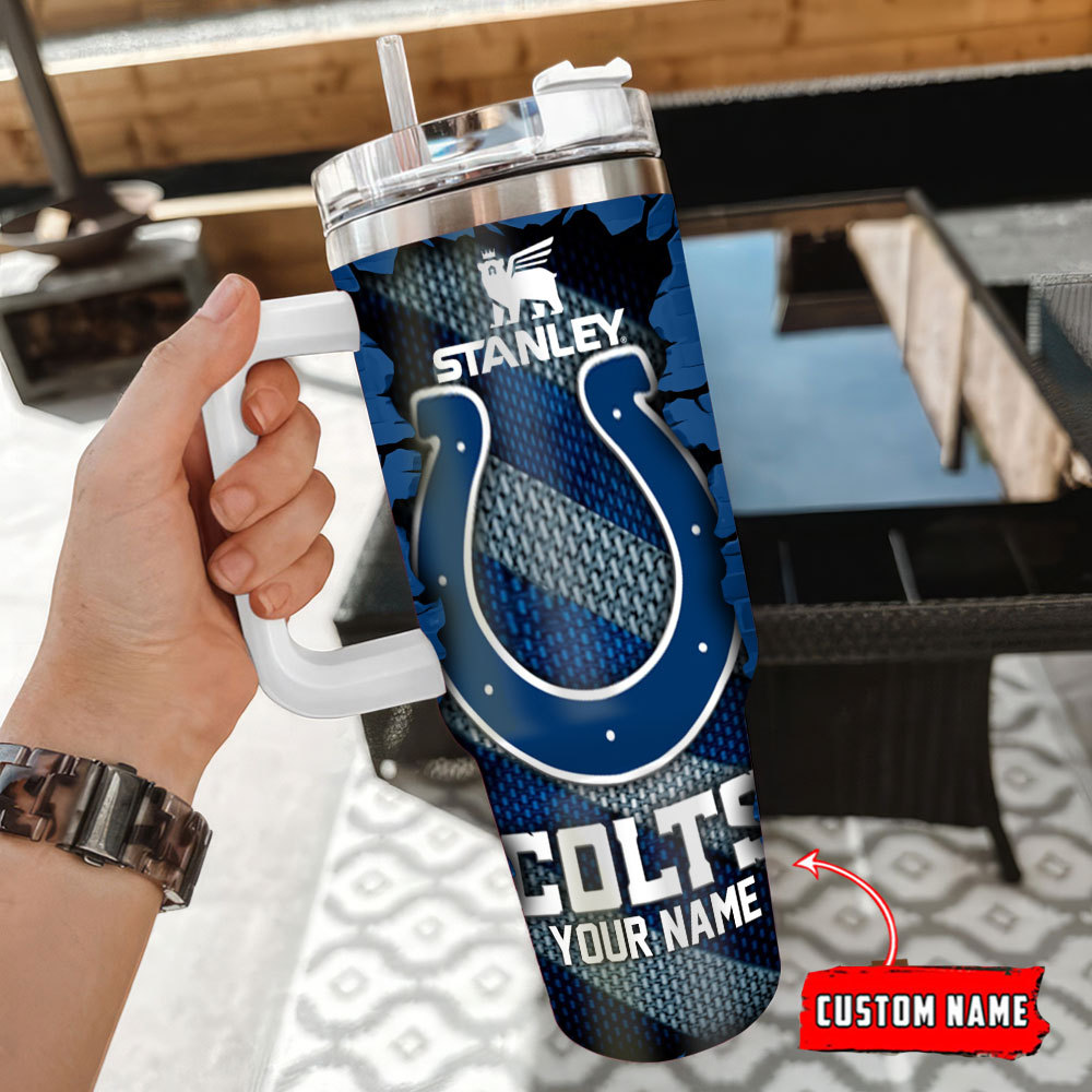 Indianapolis Colts NFL Custom Stanley Cup 40 oz 30 oz Tumbler With Handle